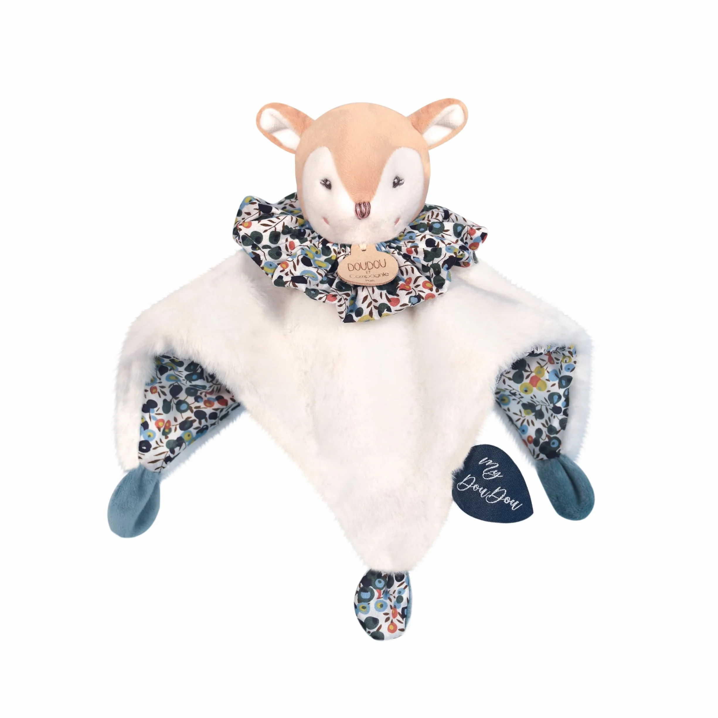Doudou et Compagnie Doudou Boule Faon Peluche 3 en 1 25 cm Les Petits Futés