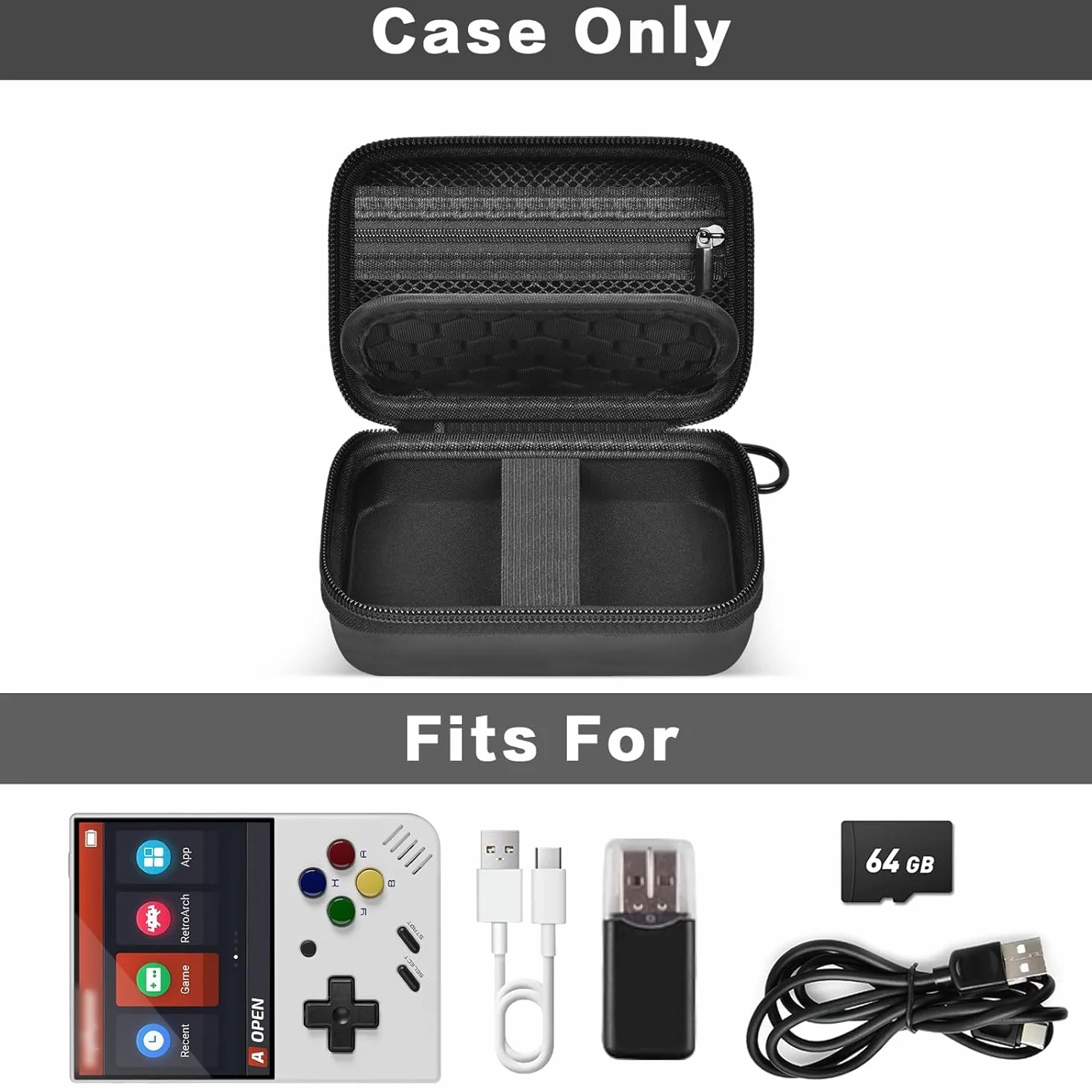 Sacoche de Transport pour MIYOO Mini Plus, Housse de Protection Anti-Rayures Coque Dure en EVA