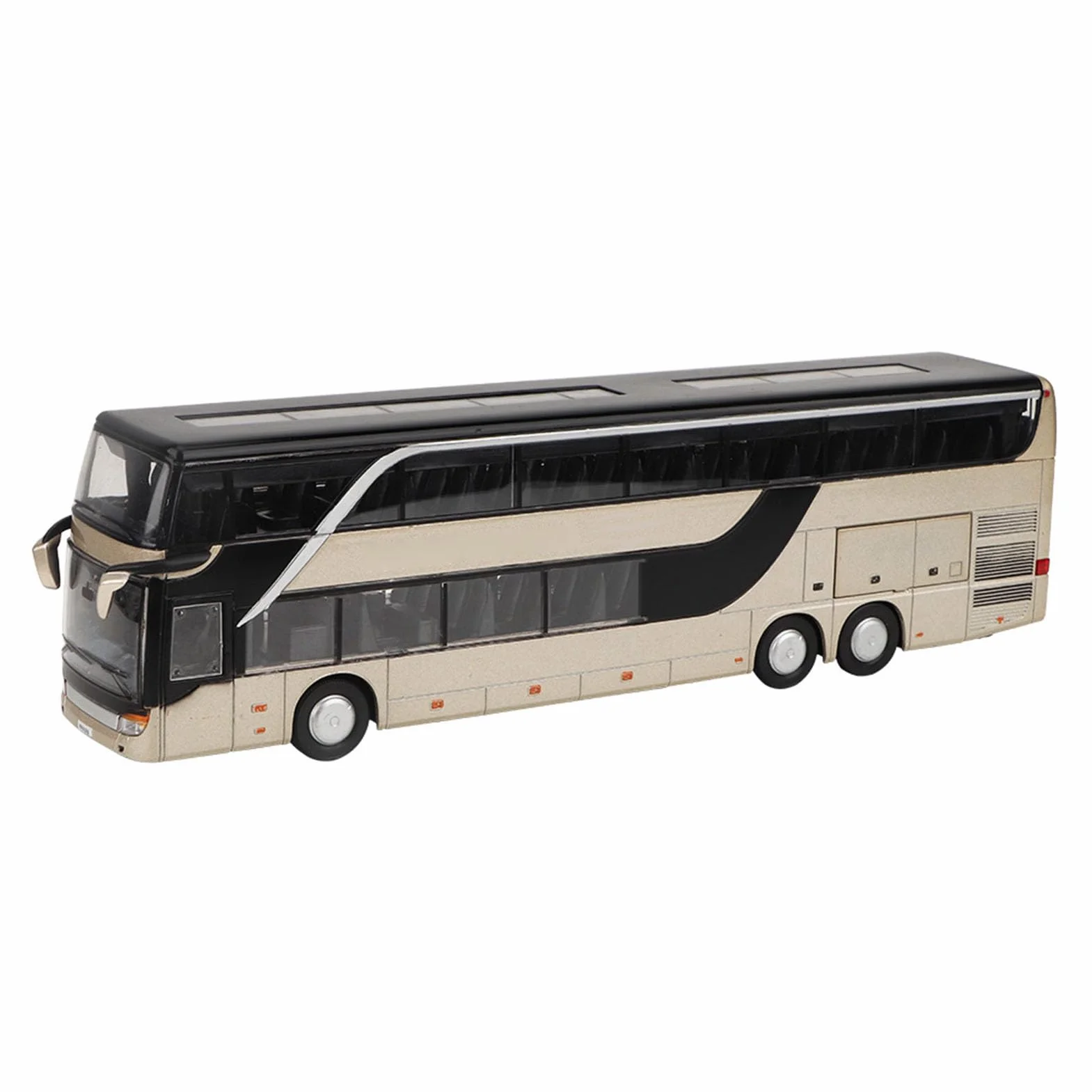 Bus électrique à Deux étages en Alliage LED Musique Lumière Jouet Cadeau Enfants Résistant aux Chutes