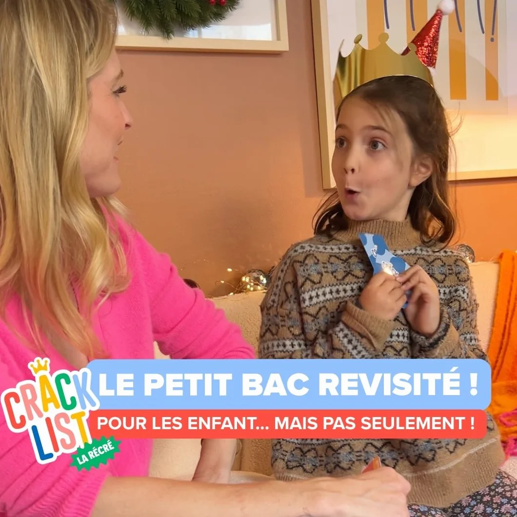 CRACK LIST La Récré Jeu de Cartes Éducatif et Amusant Version Petit Bac - 2 à 8 Joueurs - 7 Ans+