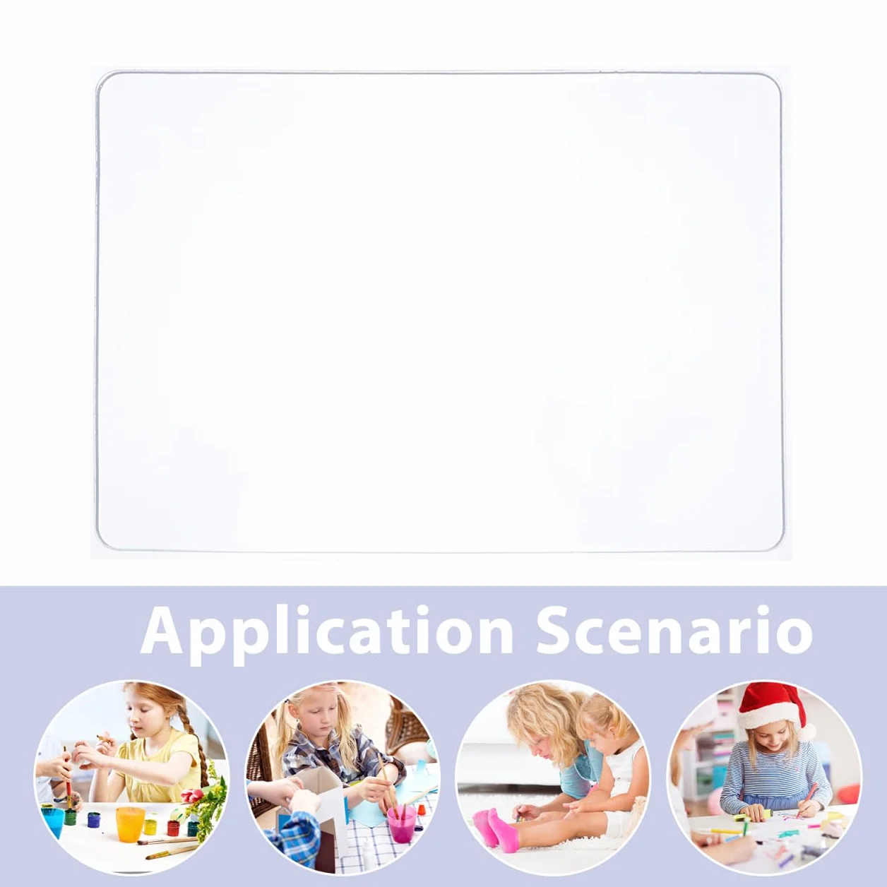 NUOBESTY Plaque d'impression en Gel 18x13cm Réutilisable pour Enfants Outils de Dessin Souples et Flexibles Monotypie Peinture