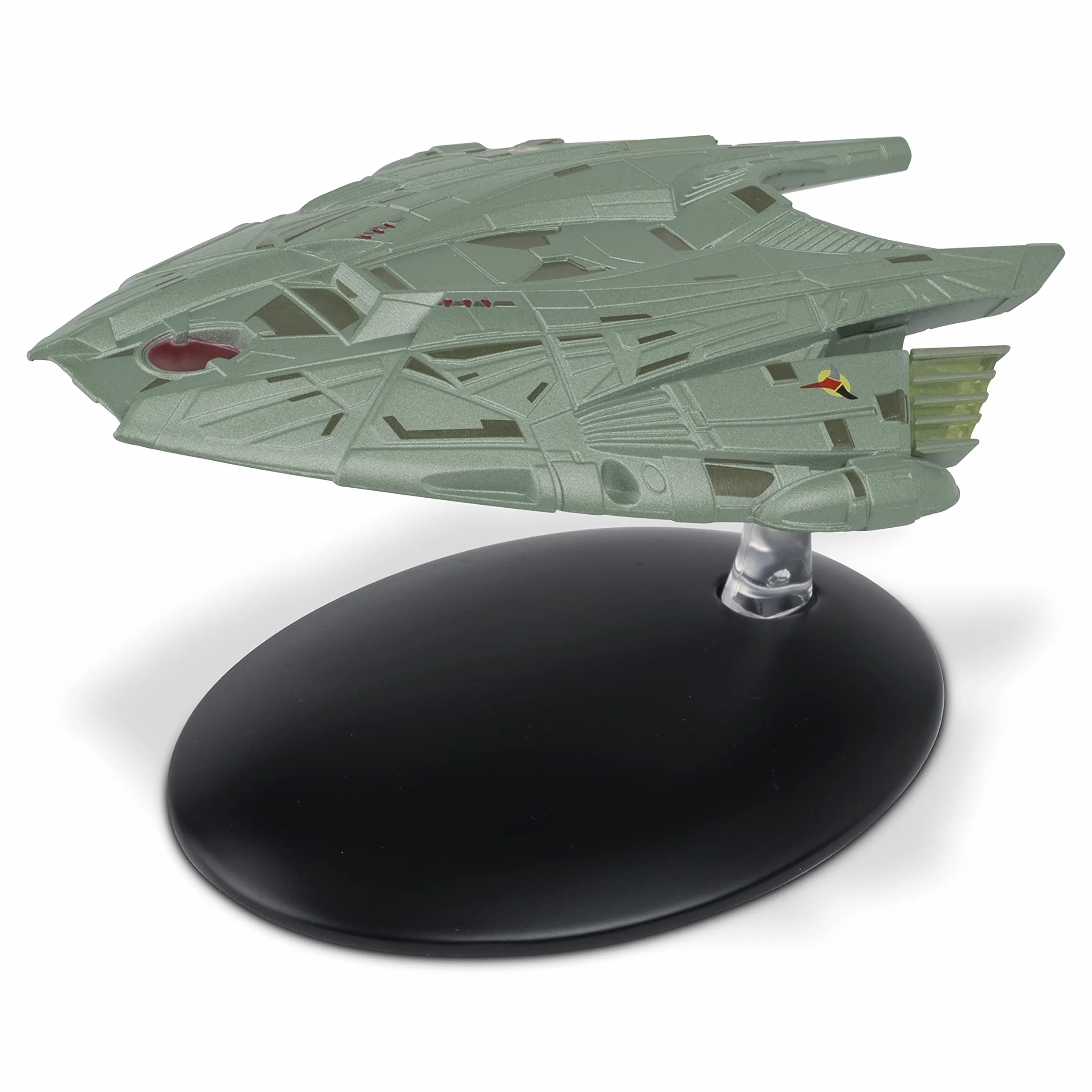 Eaglemoss Star Trek Starships Klingon Goroth Vaisseau Spatial Fonte Peinte à la Main Gris Noir