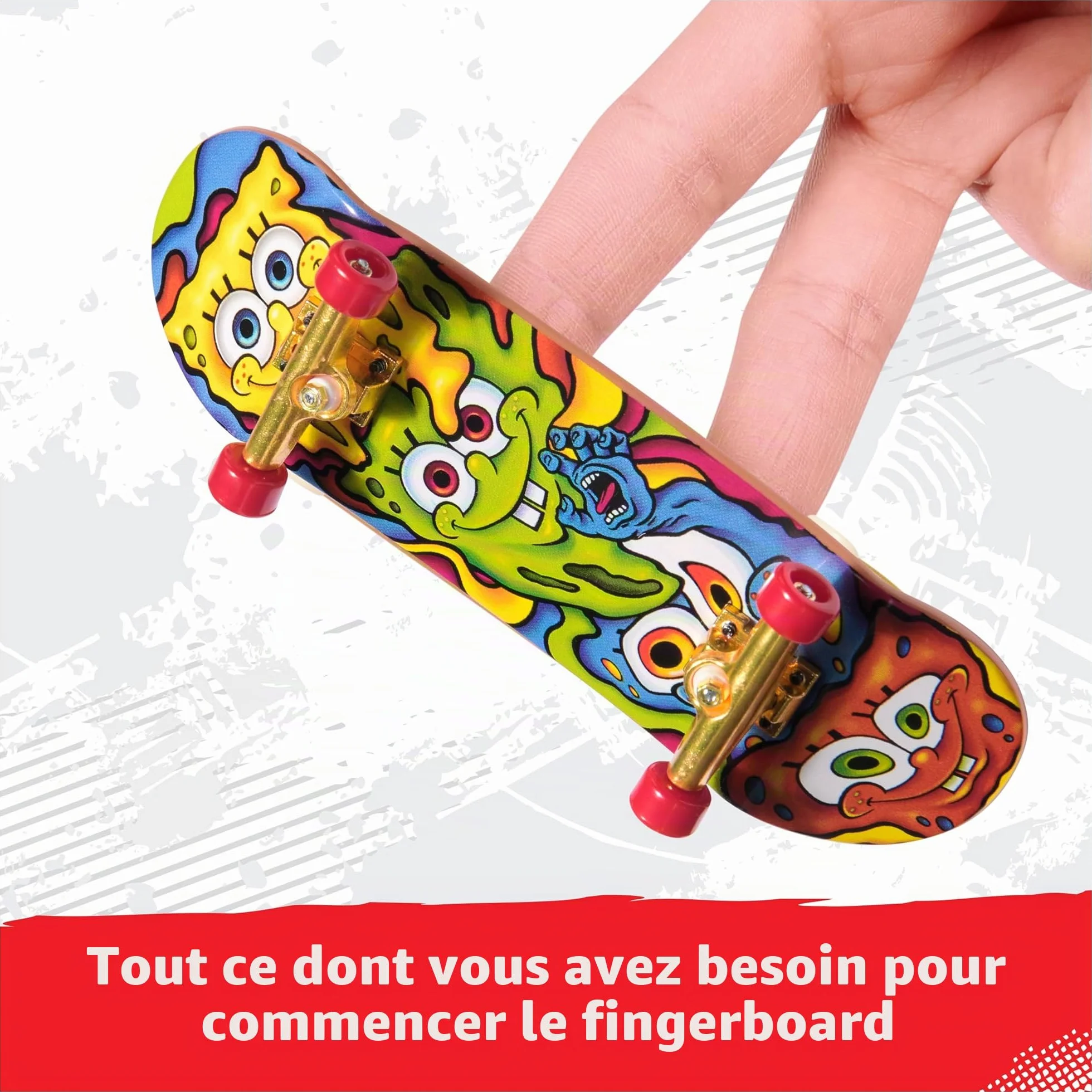 Tech Deck Spongebob Sk8shop Lot Mini Skateboards à Collectionner Personnalisables Jouets Enfants 6 Ans