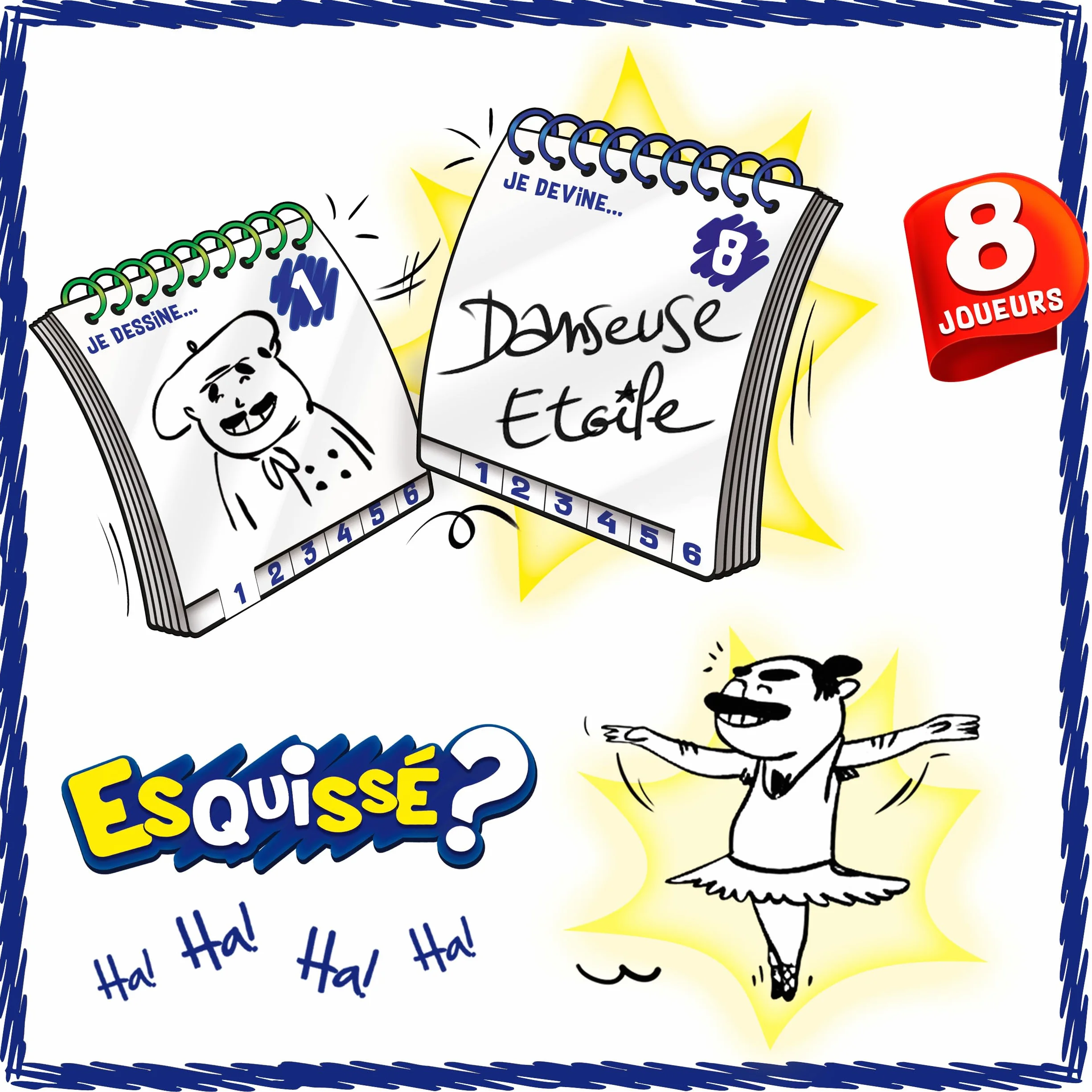 Goliath ESQUISSE 8 JOUEURS Jeu de Société pour Enfants dès 8 Ans - Dessin