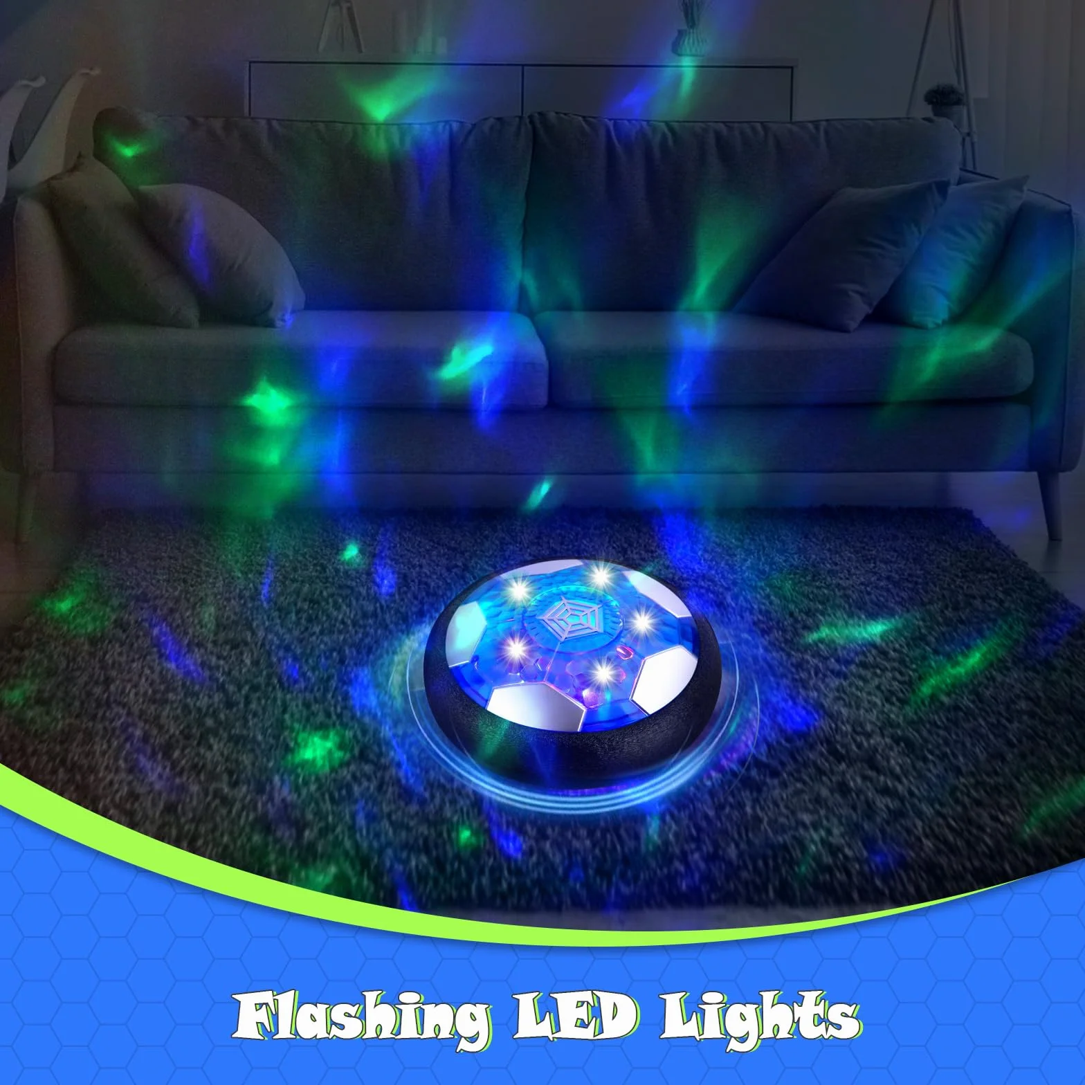Hover Soccer Ball LED Lumière Rechargeable Enfant Jouet Foot