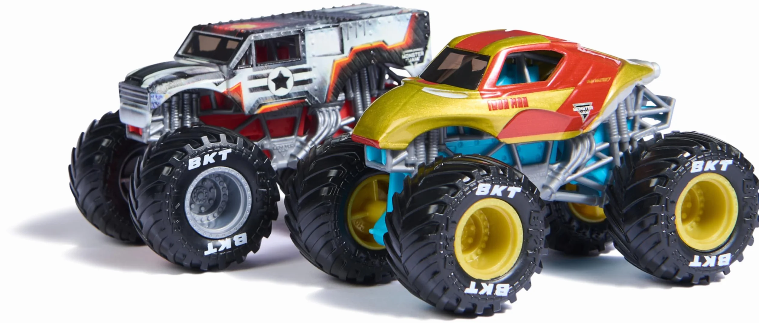 Monster Jam 2 Véhicules Die-Cast 1:64 Marvel Monster Trucks Officiels À Collectionner Jouet Enfant 3 Ans+