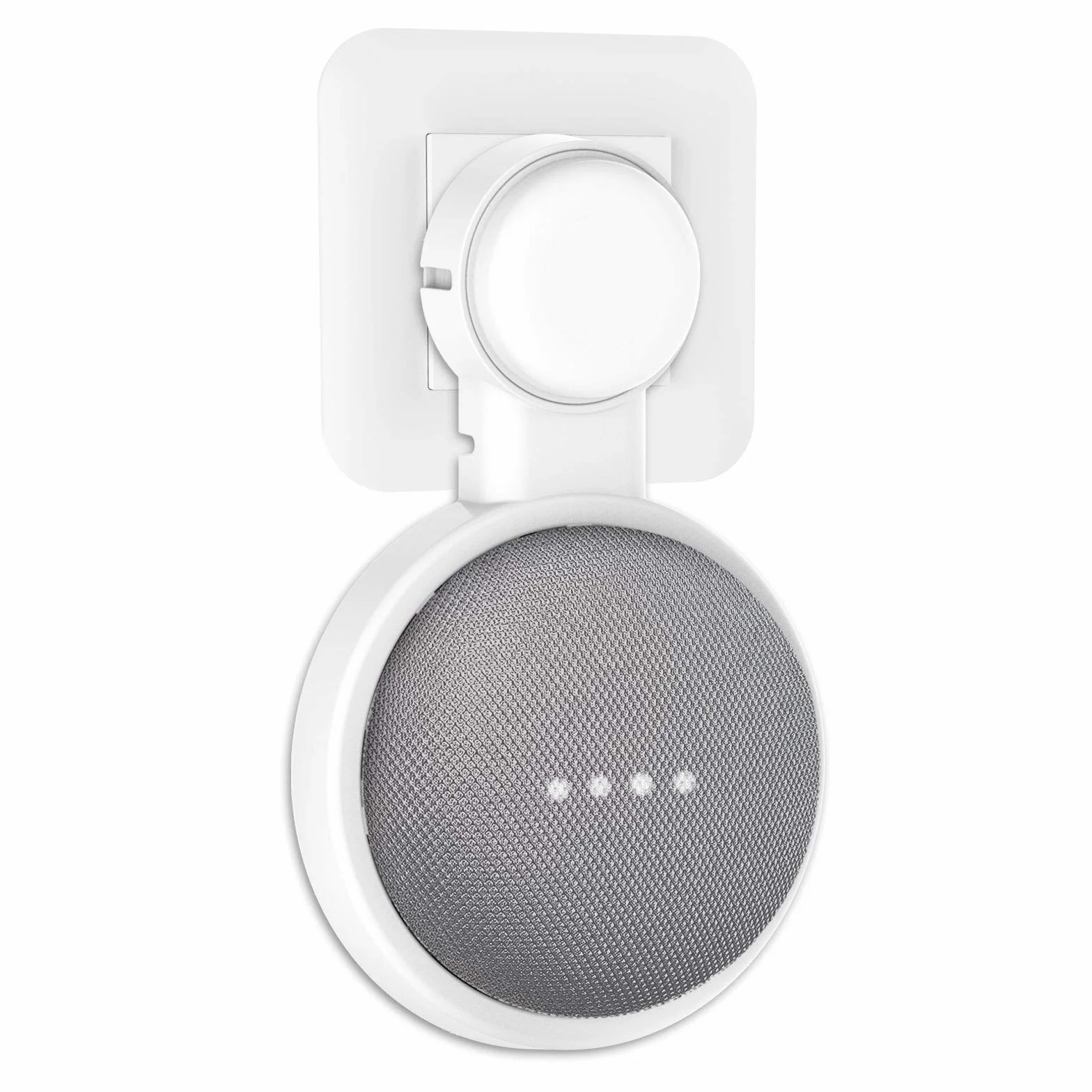 Support Mural pour Google Home Mini/Nest Mini (2nd Gen), Solution d'Espace-Économique pour Enceinte Intelligente, Blanc