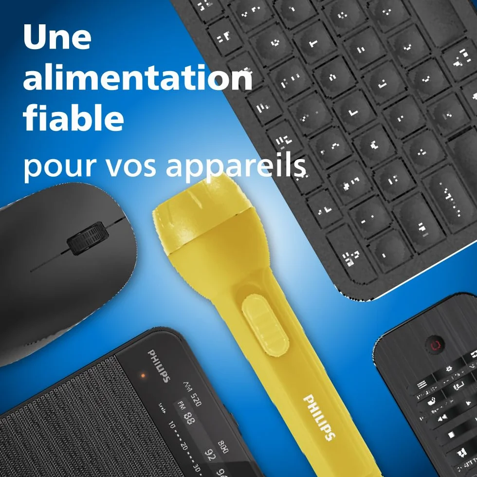 Philips Piles Alcalines D Ultra LR20 Haute Capacité Lot de 20