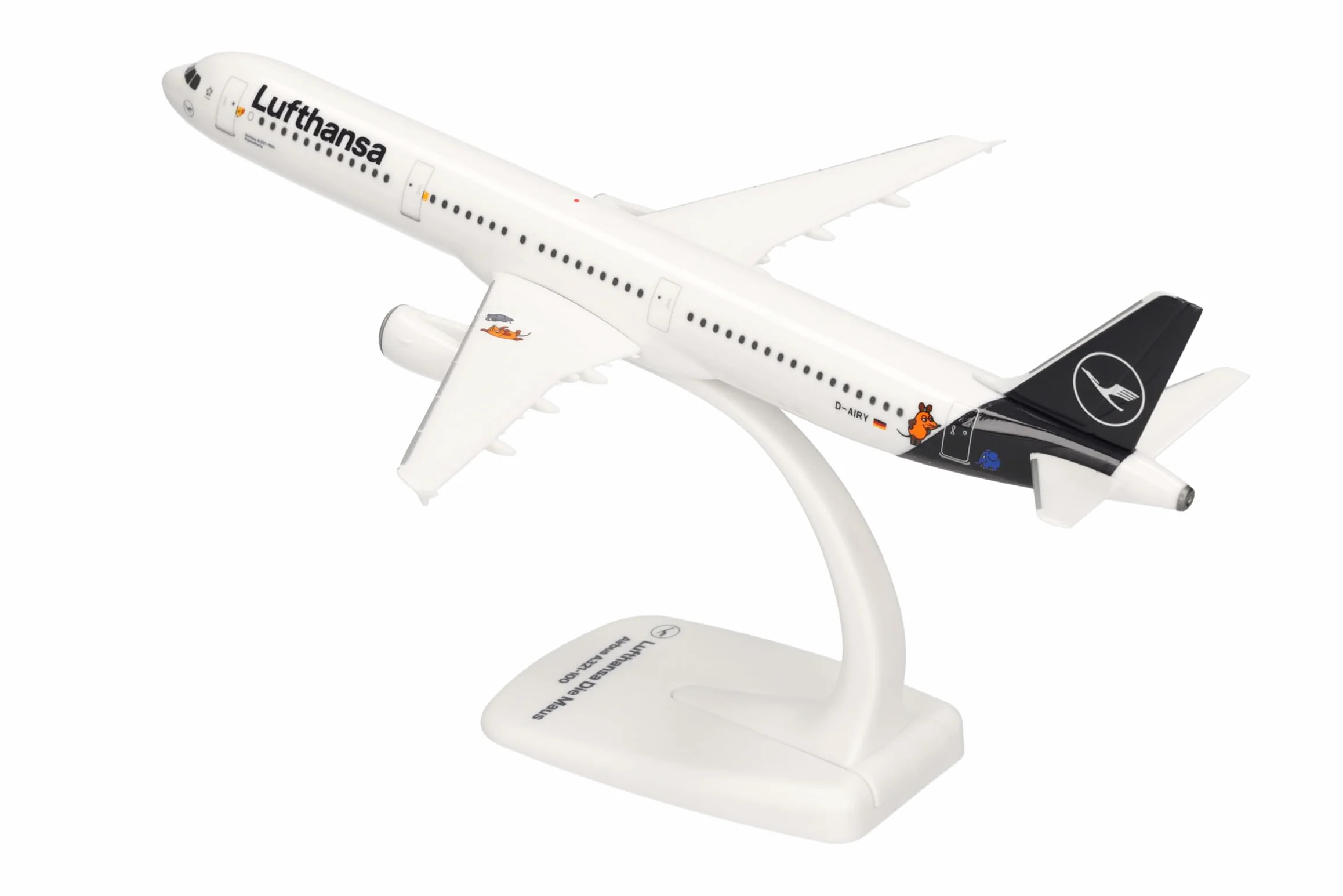 Herpa Airbus A321 La Souris Lufthansa modèle réduit avion Support Collection