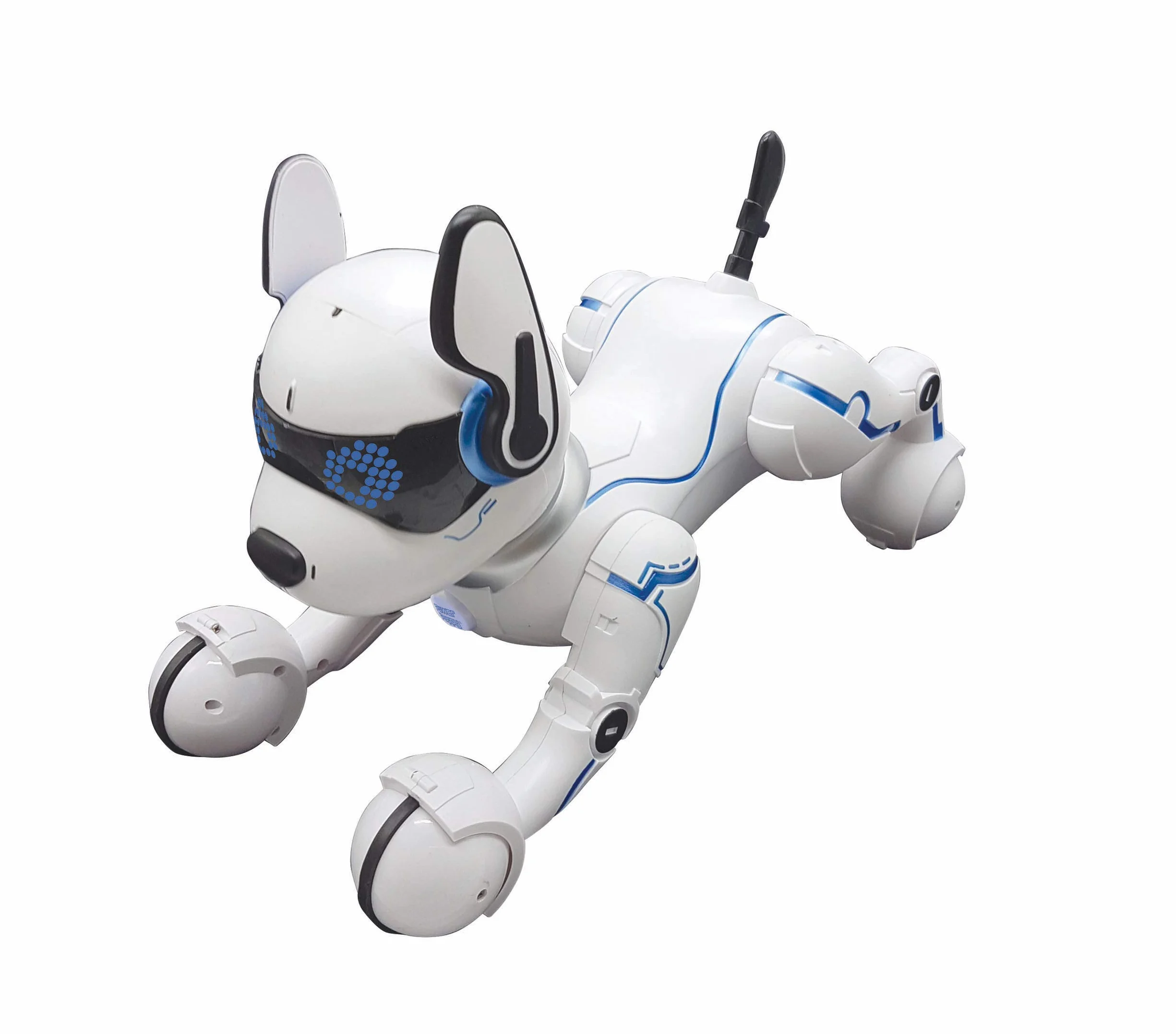 Lexibook Power Puppy Robot Chien Savant Programmable avec Télécommande, Dressage, Contrôle Gestuel, Danse, Musique, Effets Lumineux, Rechargeable DOG01