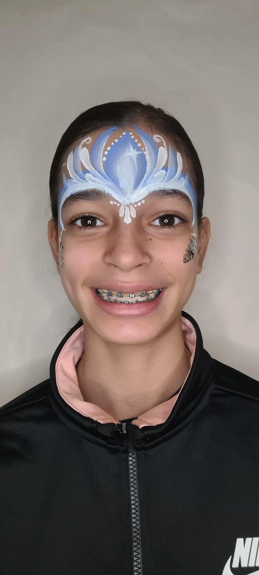 Snazaroo Split Cake 3 Couleurs Glace Palette Peinture Visage Corps Bleu Ciel Blanc Argent électrique Aquacouleurs 28g