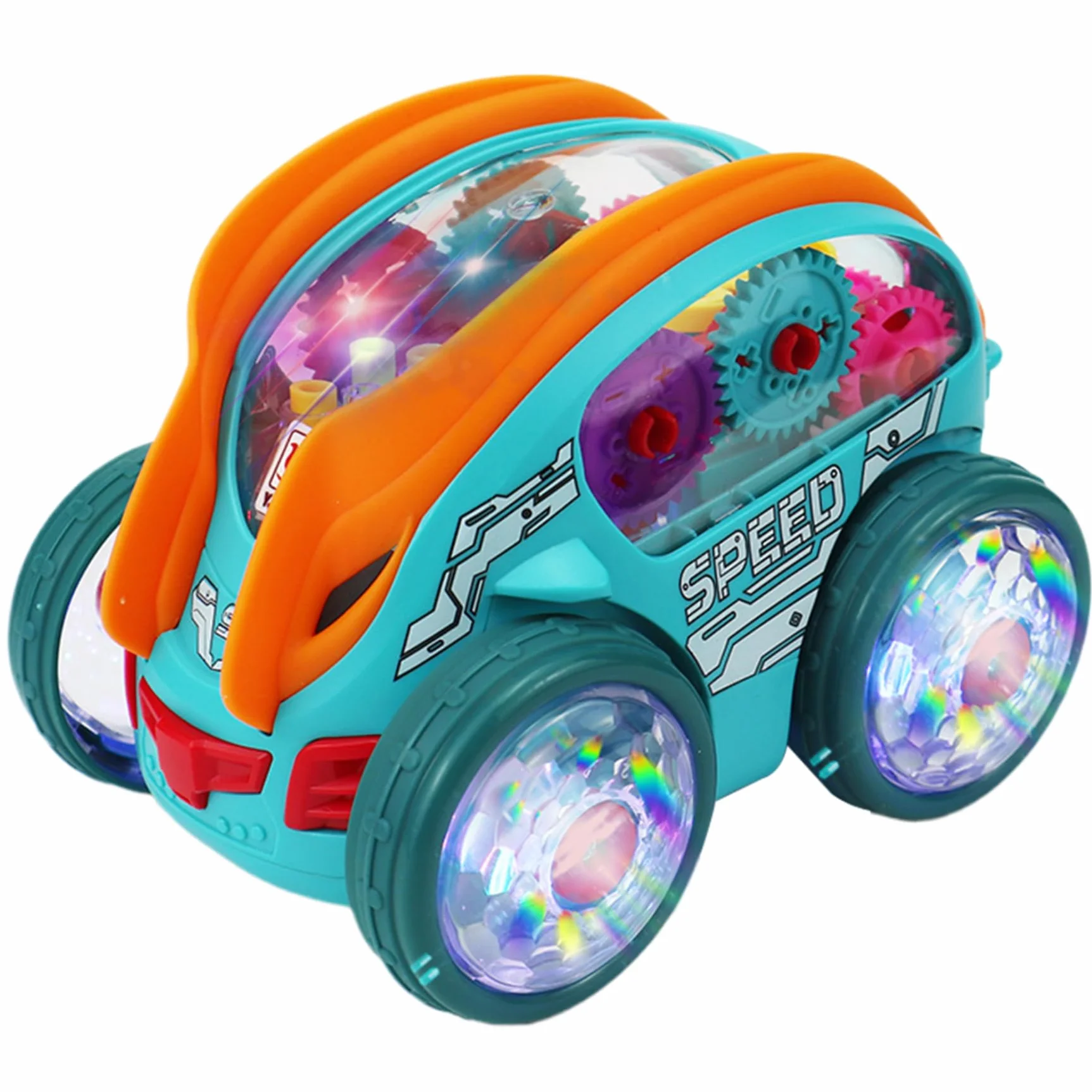 Voiture de Cascade Enfants 360° Rotatif Saut-élant