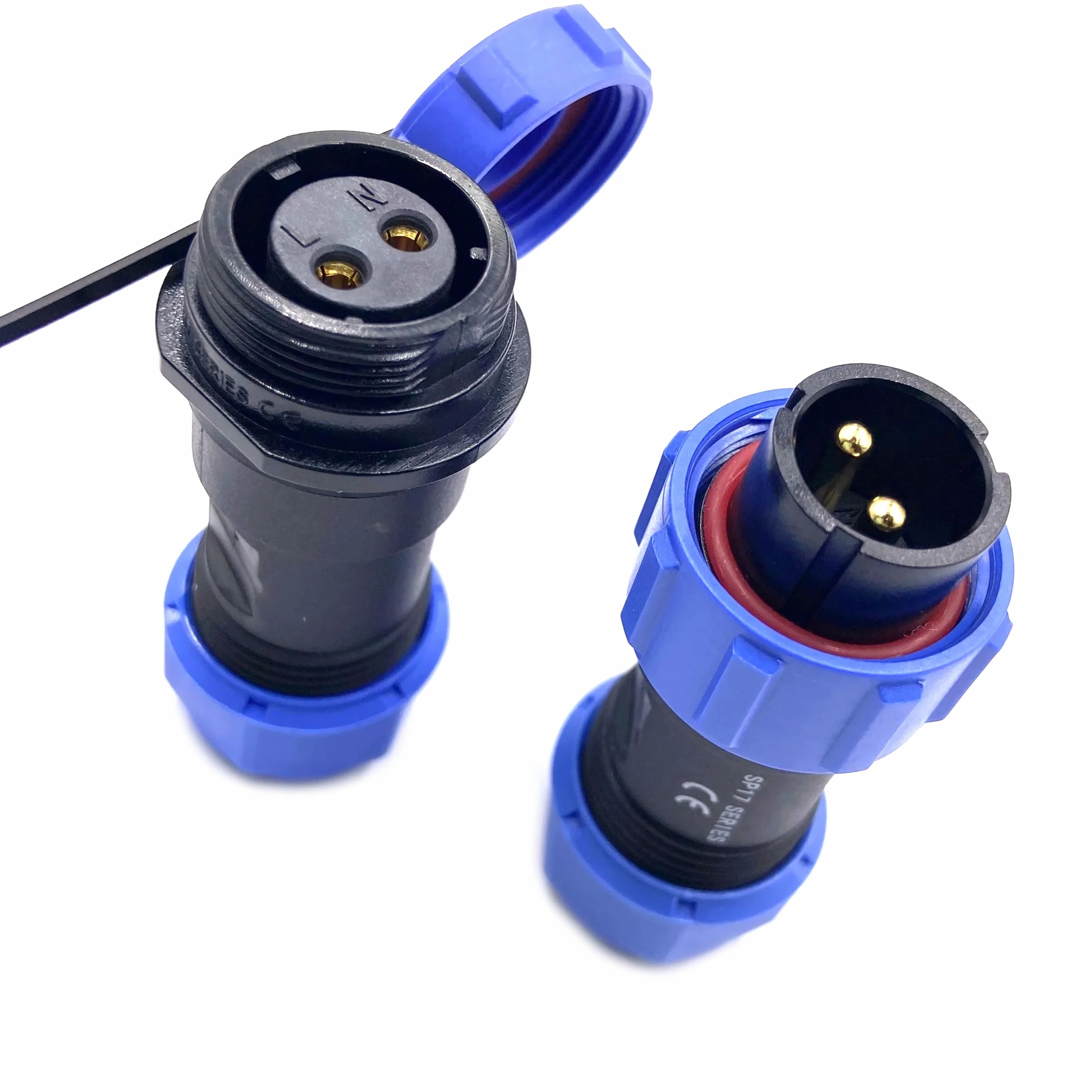 Connecteur Aviation Plug SP17 2 Broches IP68 500V 10A sans Soudure étanche Anti-poussière