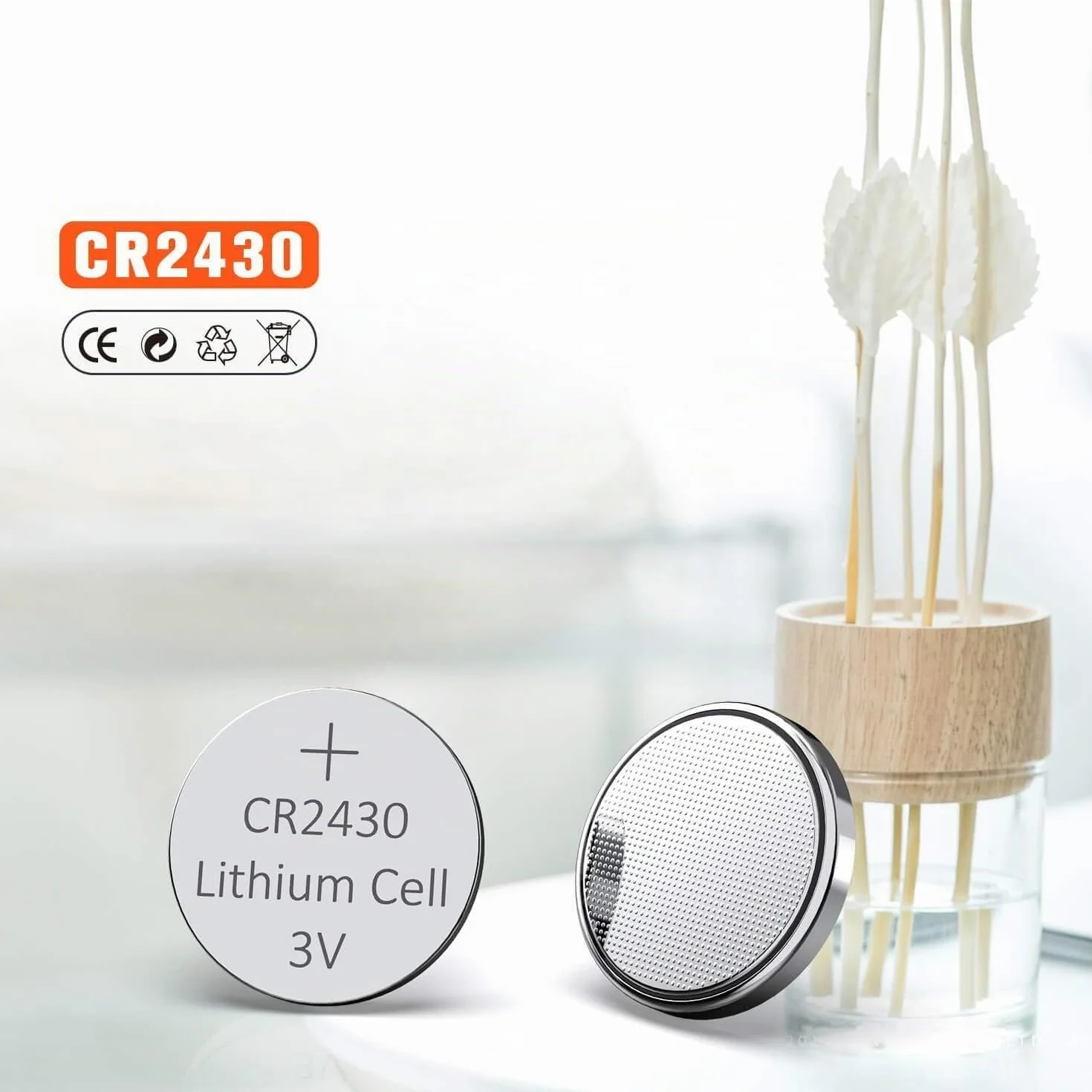 LAPROBING Batterie CR2430 Lithium 3V, Pile Bouton (10 pièces)