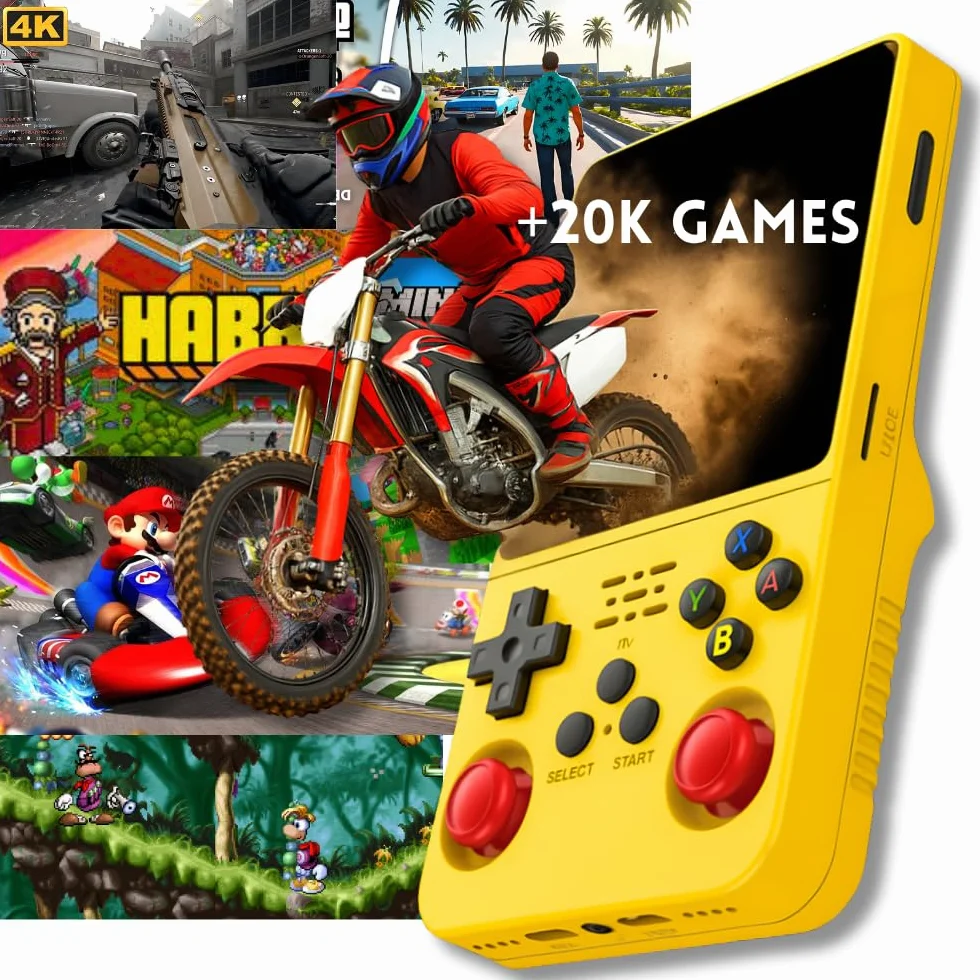 Console portable GameBox Ultra 20 000 jeux Écran 4" Full HD 128 Go extensible Linux 3.0 WiFi Multiplayer