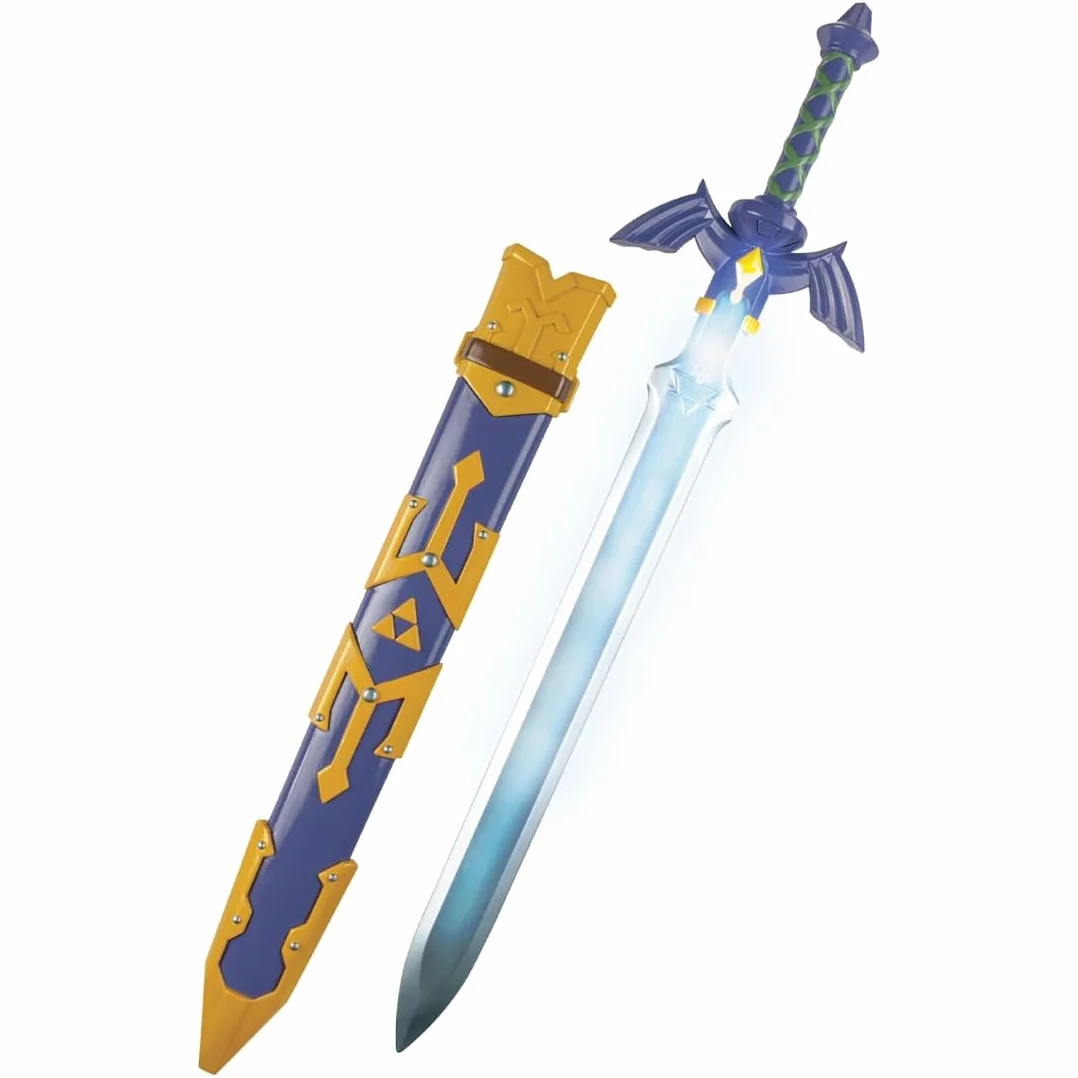 Épée lumineuse Legend of Zelda 73 cm sous licence officielle Disguise avec fourreau et poignée LED