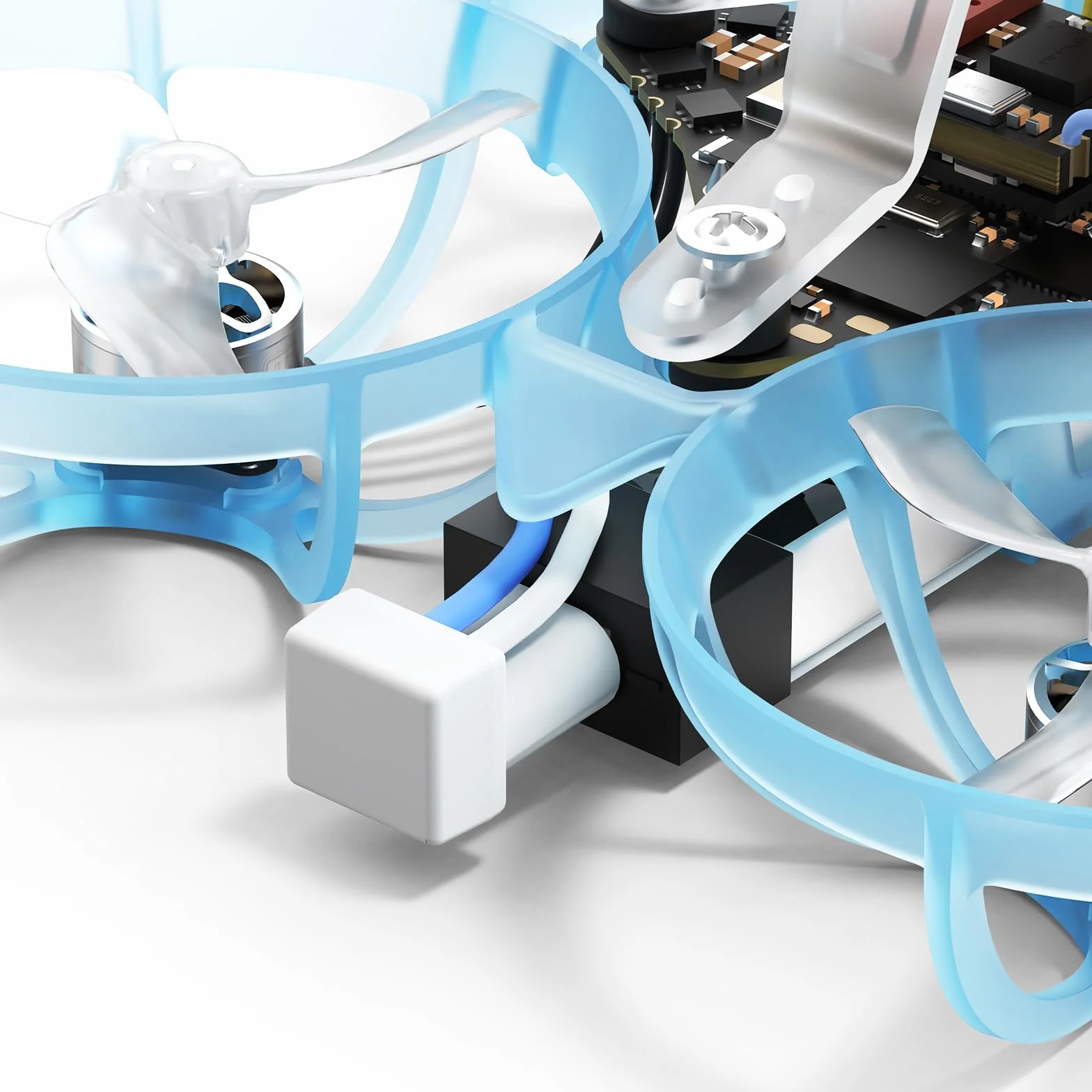 BETAFPV Air65 Brushless Whoop Quadcopter, 1S Ultralight 65mm Micro RC Drone with G473 5IN1 Air Brushless FC, C03 FPV Camera, 0702SE Ⅱ 27000KV Motors, Serial ELRS Receiver for Indoor Outdoor FPV Racing