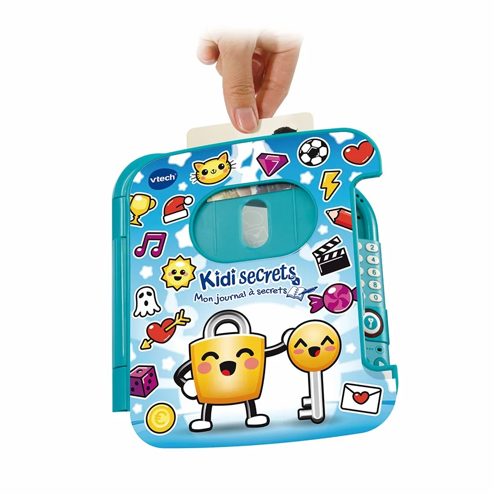 VTech KidiSecrets Mon Journal à Secrets Bleu Journal Intime avec Code 6-12 Ans Version FR