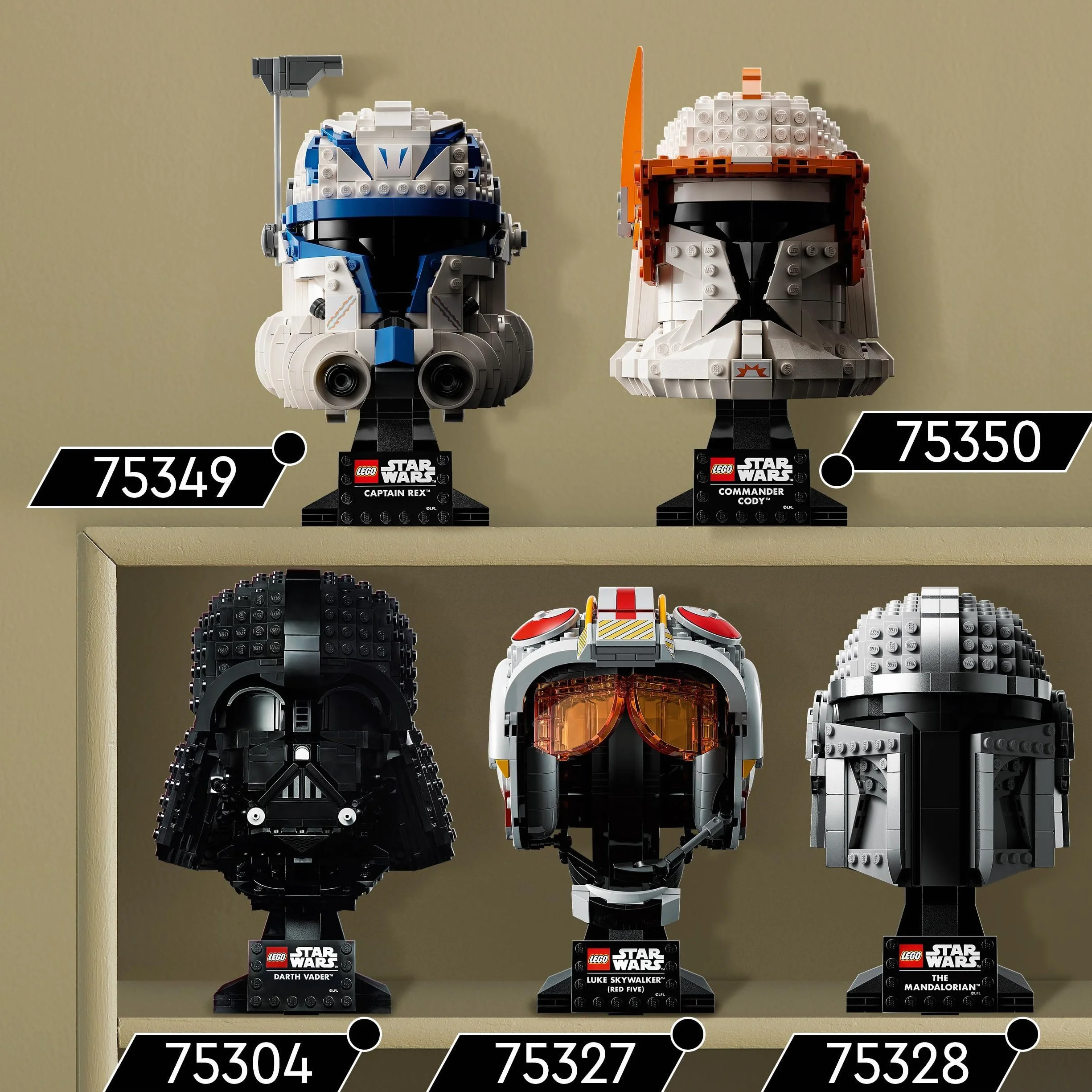 LEGO 75349 Star Wars Le Casque du Capitaine Rex Maquette à Construire pour Adultes Collection 501e Légion