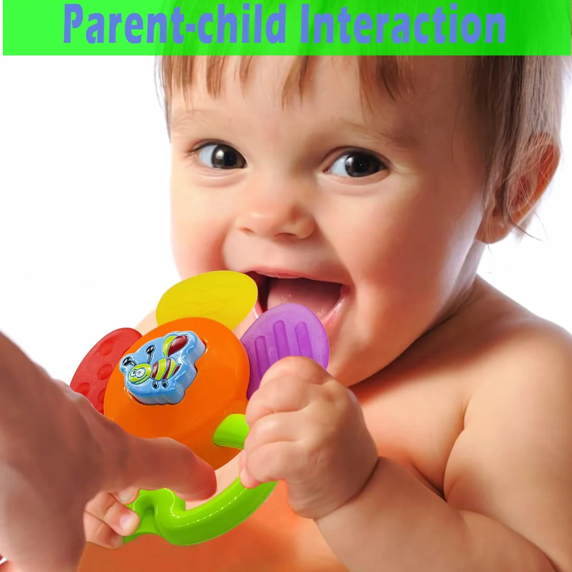 AIVIAI Hochet Bébé Jouet de Dentition Ensemble 11 Pièces avec Boîte de Rangement pour Nouveau-né 0-12 Mois