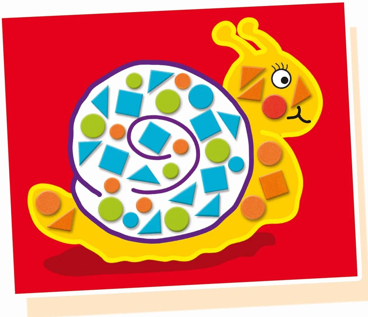 SES Creative Mosaique Loisir Creatif 12 Cartes Autocollants Multicolore Enfants 3 Ans