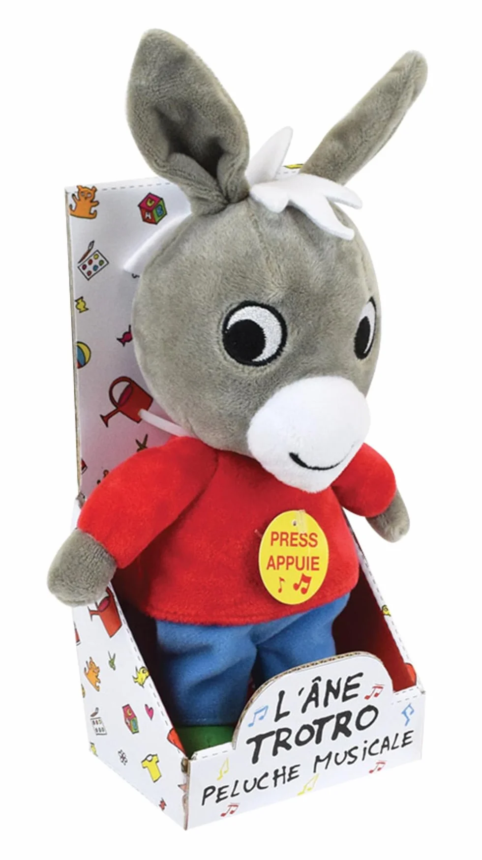 Peluche Trotro Musicale 28 cm Officielle Jouet D'Éveil
