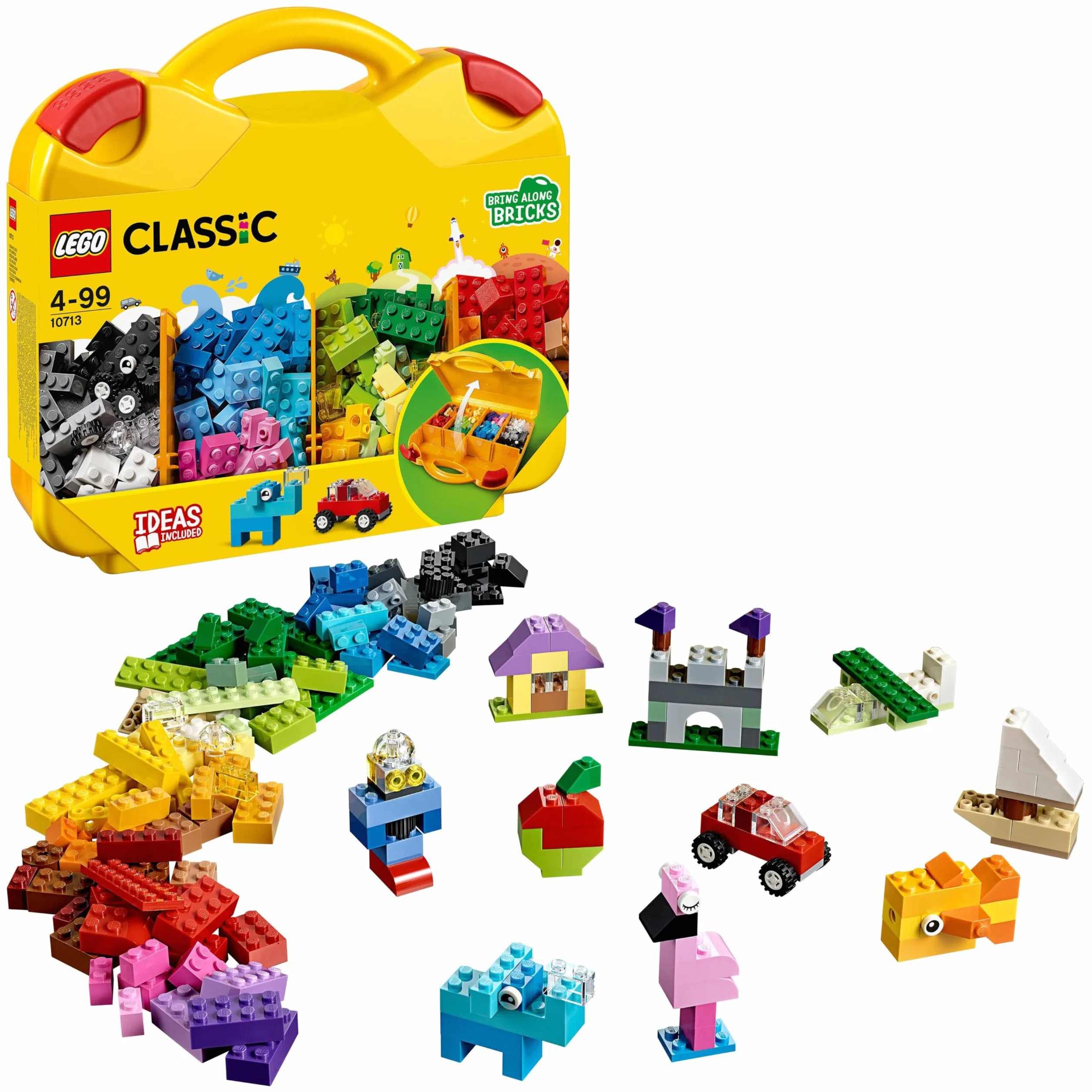 LEGO 10713 Classic Valisette de Construction, Boîte de Rangement de Briques