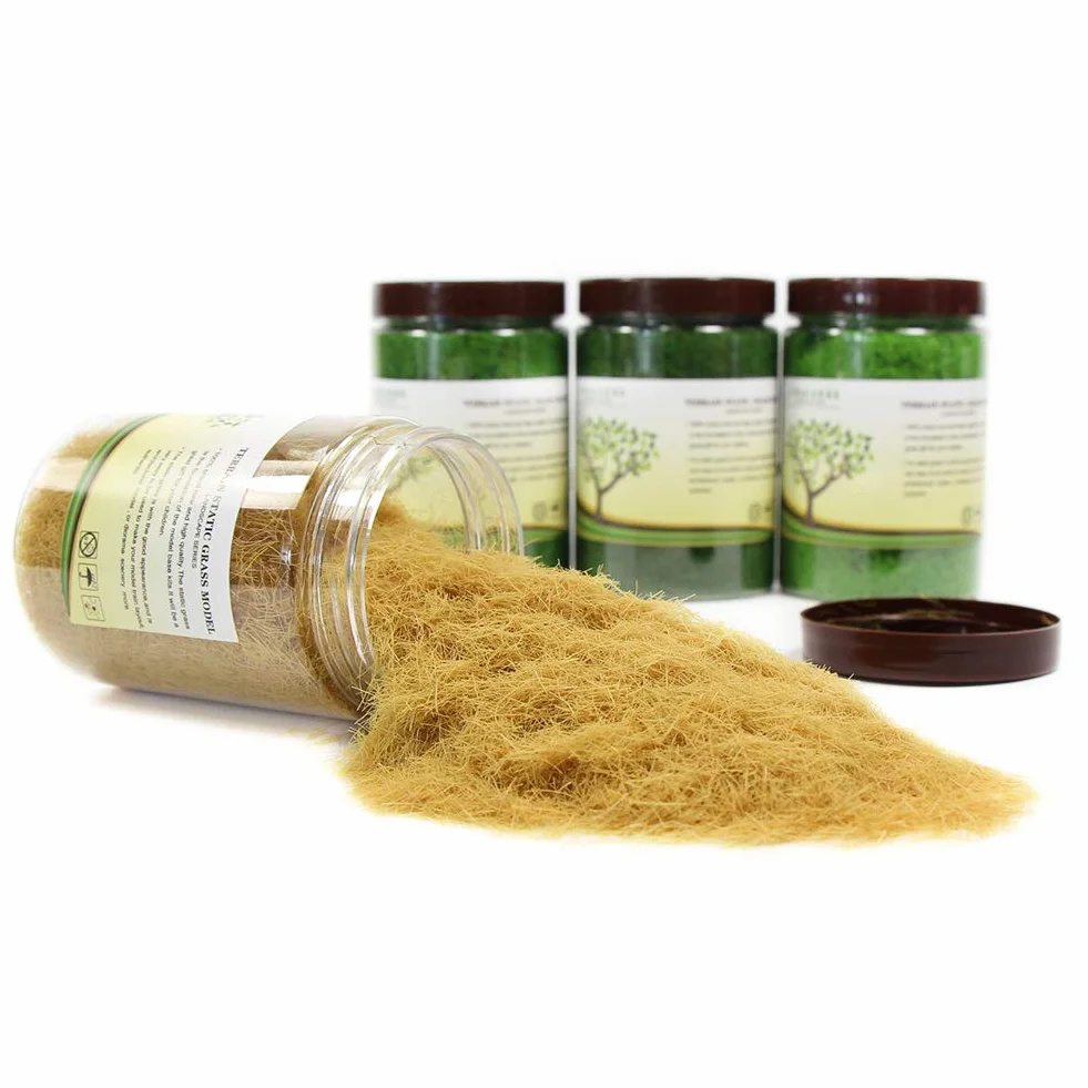 Evemodel Lot de 4 bouteilles de poudre d'herbe statique 8 mm 300 ml pour modélisme