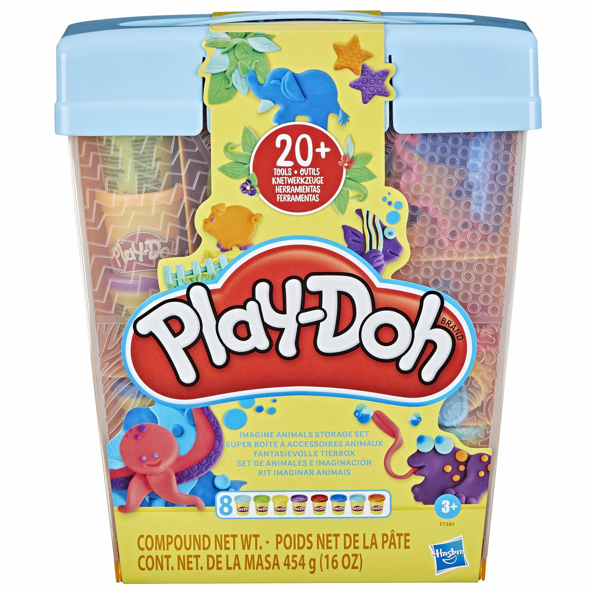 Play-Doh Super Boîte à Accessoires Animaux, Pâte à Modeler pour Enfants