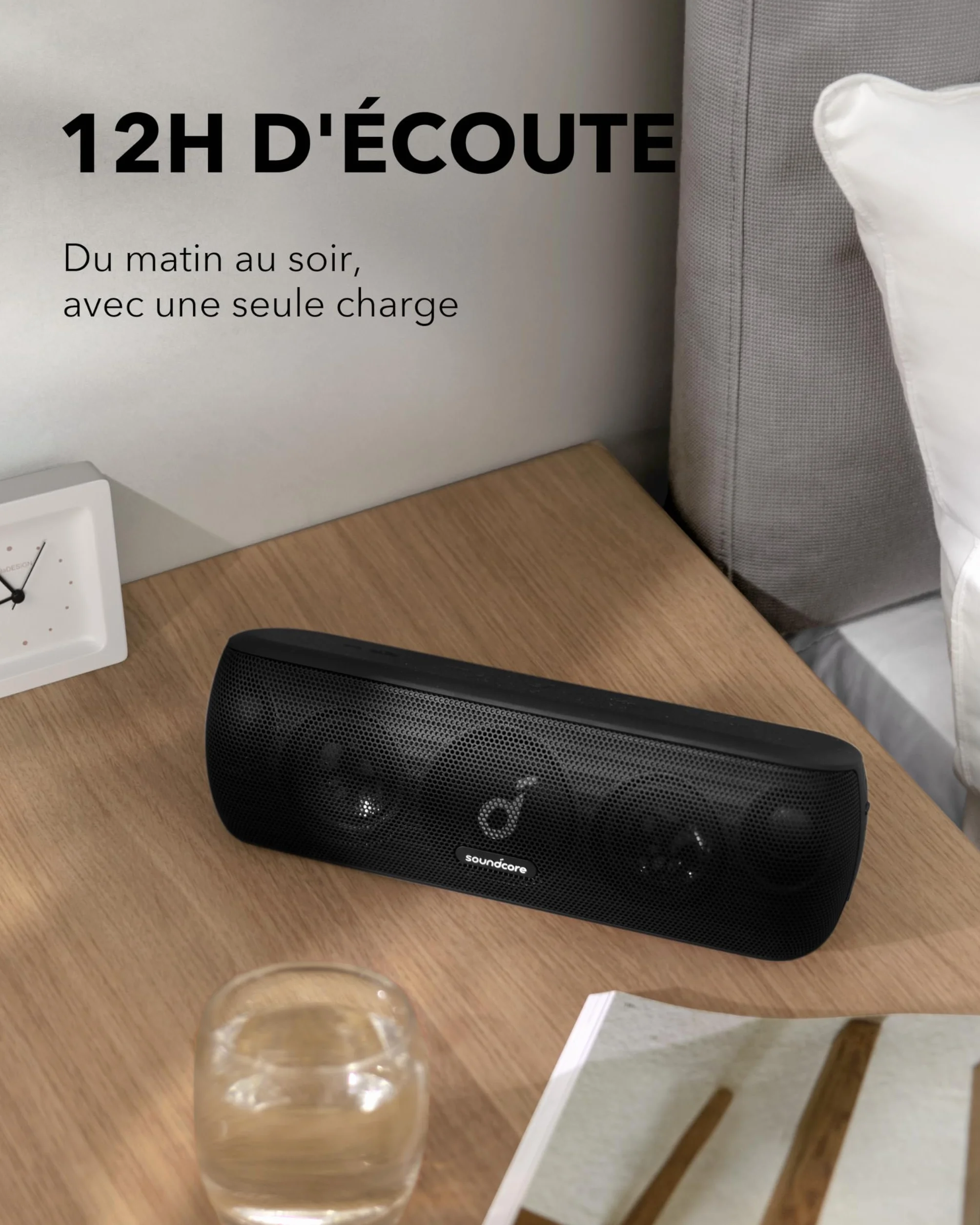 Soundcore Motion+ Enceinte Bluetooth 30W Son Hi-Res IPX7 12 Heures Autonomie USB-C