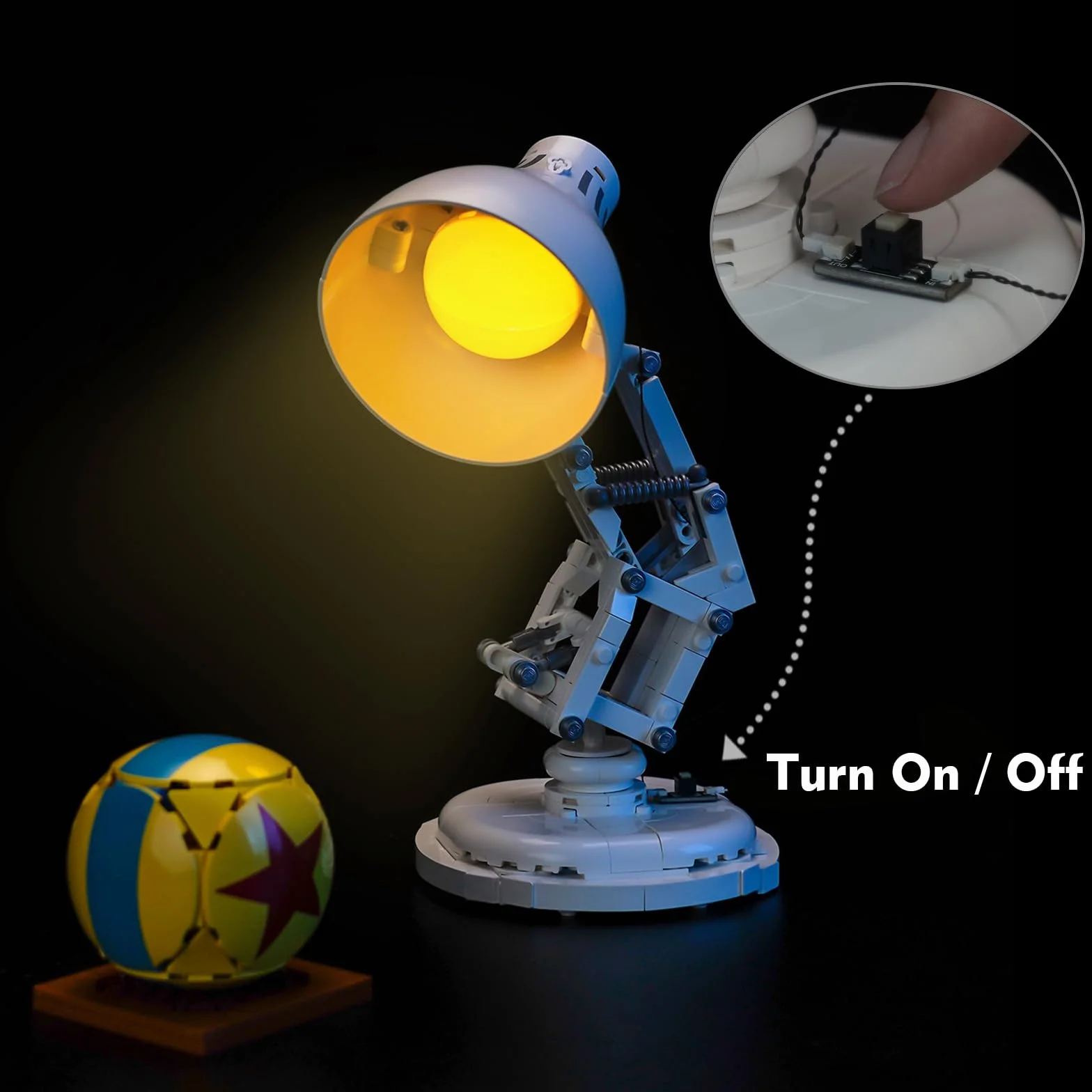 Kit d'éclairage LED compatible Lego Ideas Pixar Luxo Jr. 21357, jouet créatif