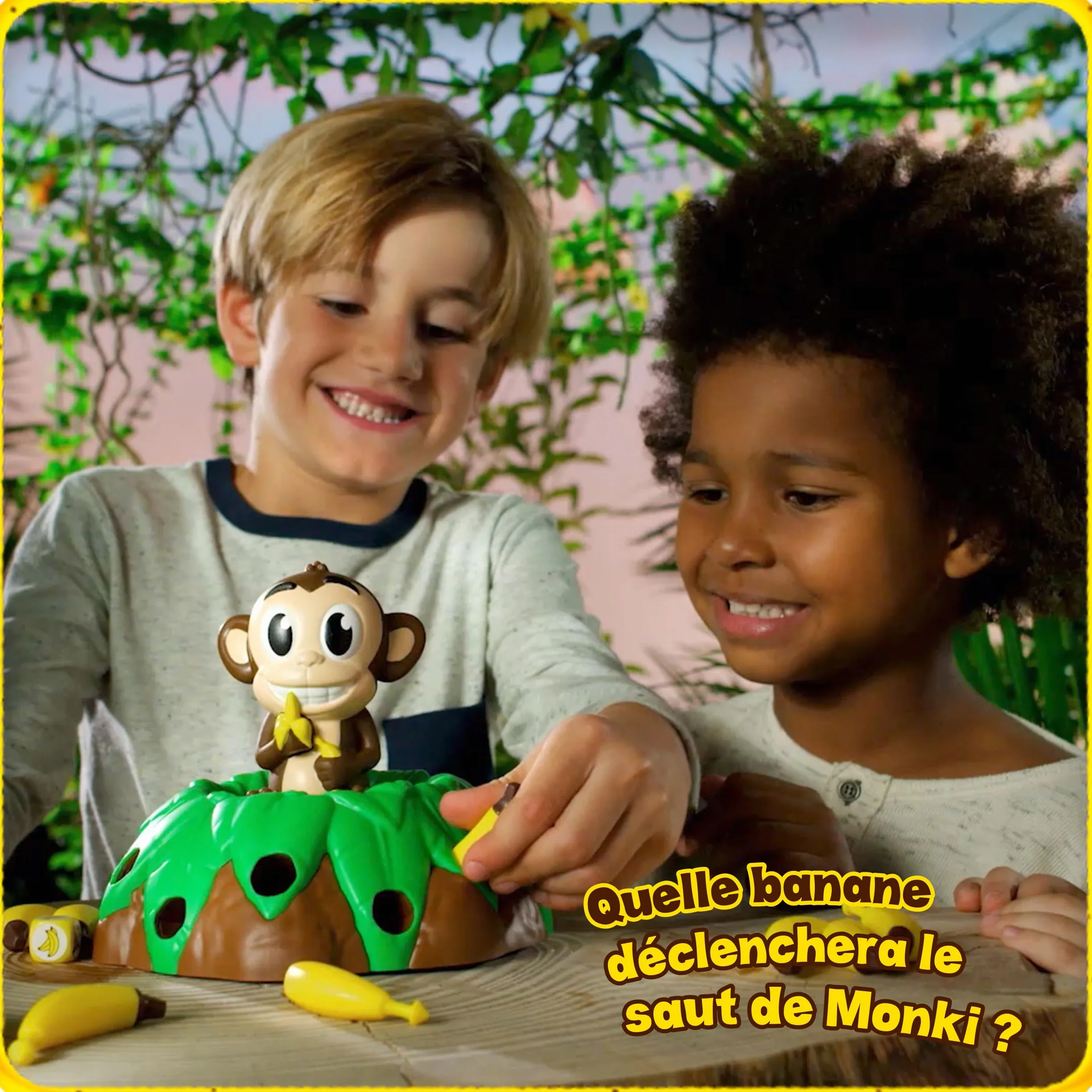 Goliath Hop La Banana Jeu de Société Enfants dès 4 Ans Jeu d'Adresse et Rapidité 2-5 Joueurs