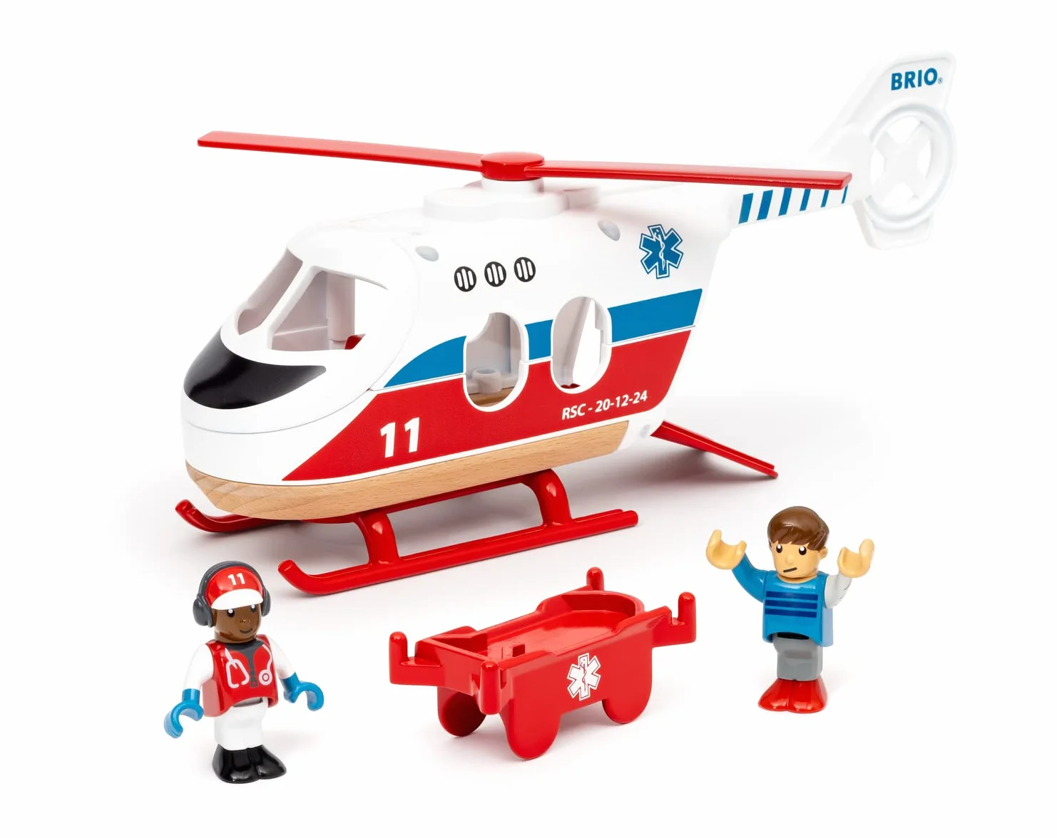 BRIO Hélicoptère de Sauvetage 36022 pour Enfants 3+ Ans
