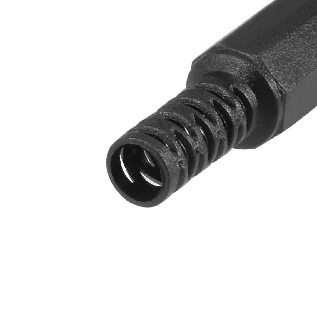 sourcing map 2Pcs DC Mâle Connecteur 4.0mm x 1.7mm Puissance Câble Jack Adaptateur Noir