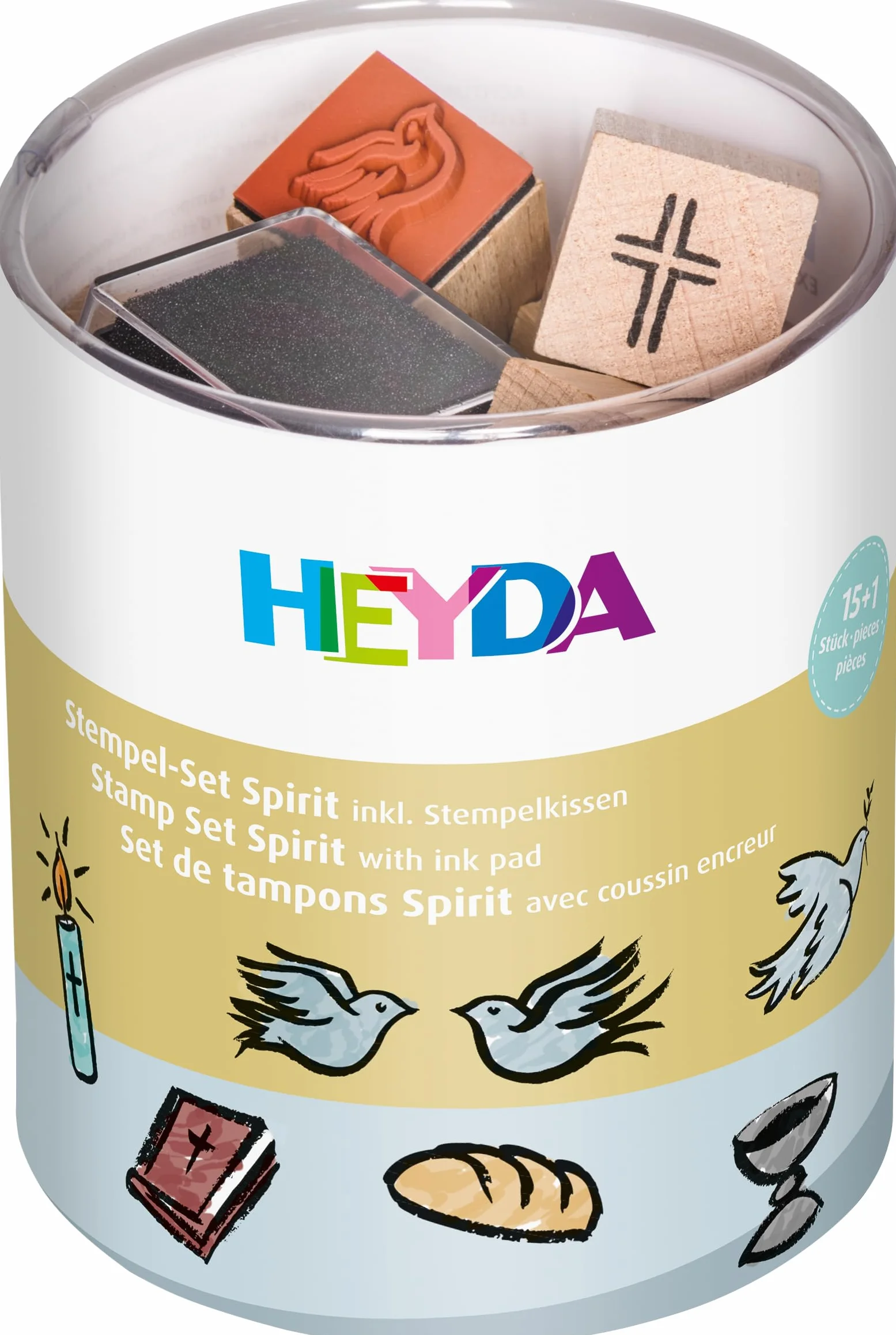 Heyda Boîte à tampon Spirit 1,5 x 1,5 cm