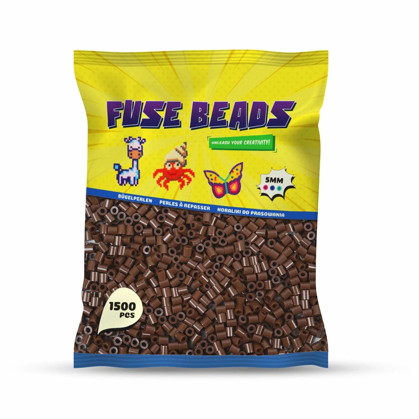Benny Beads Perles à Repasser 1500 Pièces 5mm Midi Accessoires DIY