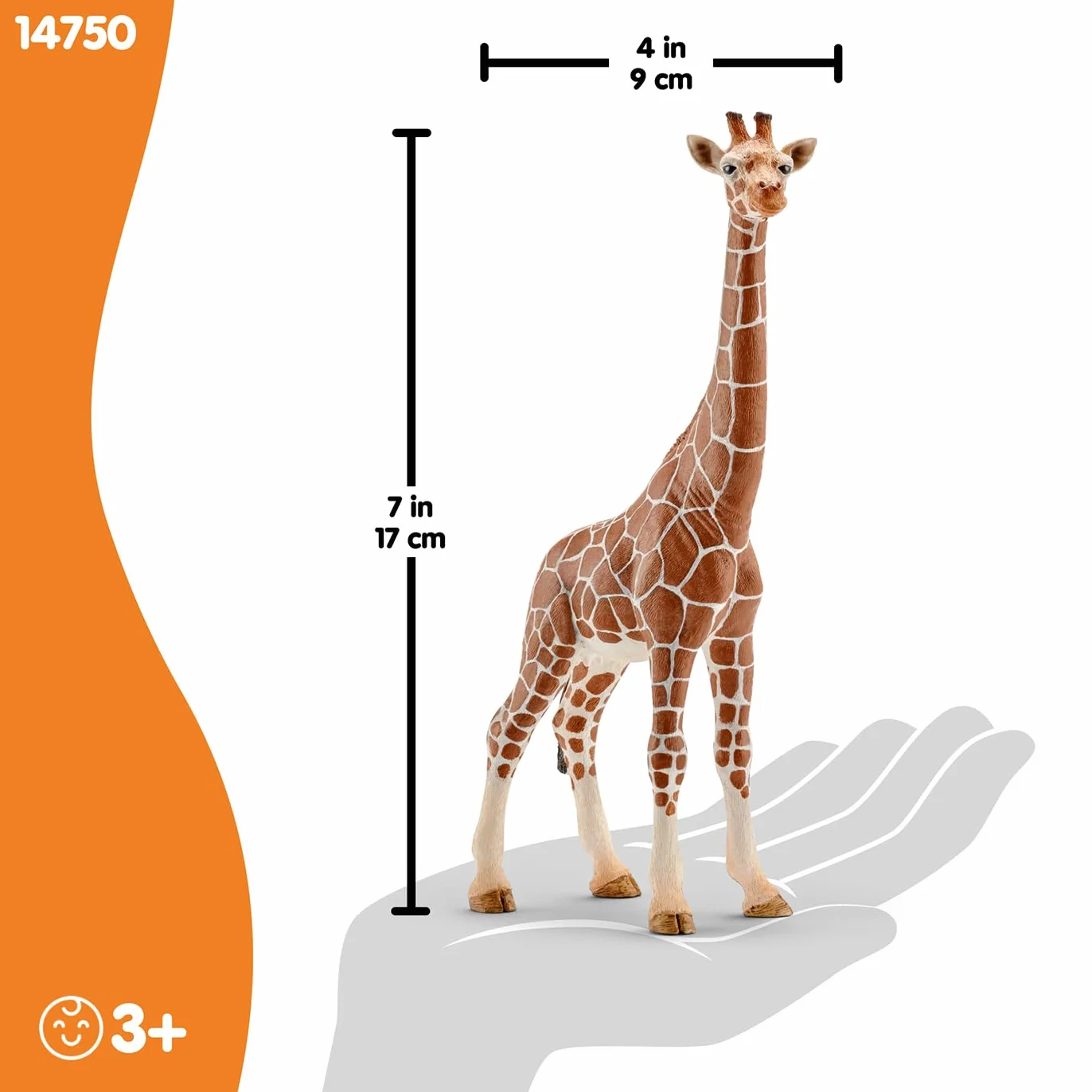 Schleich Wild Life Girafe Femelle 14750 Figurine Animale réaliste Jouet de Zoo 9 x 4 x 17 cm