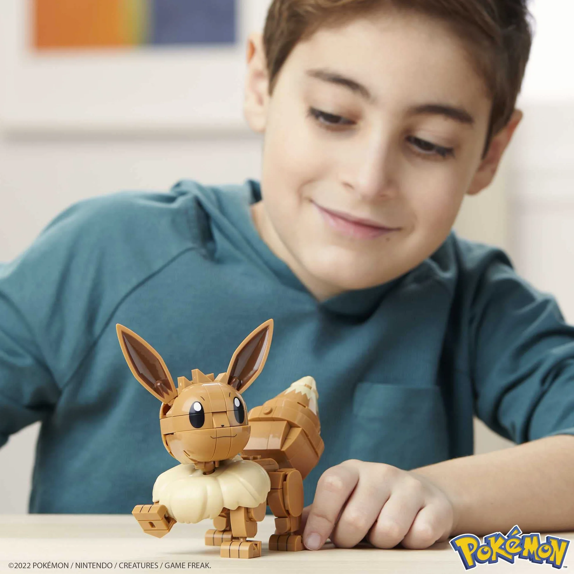 MEGA Pokémon Figurine Action Évoli Articulée 6 cm 215 Pièces Jeu De Construction Modèle À Collectionner HDL84