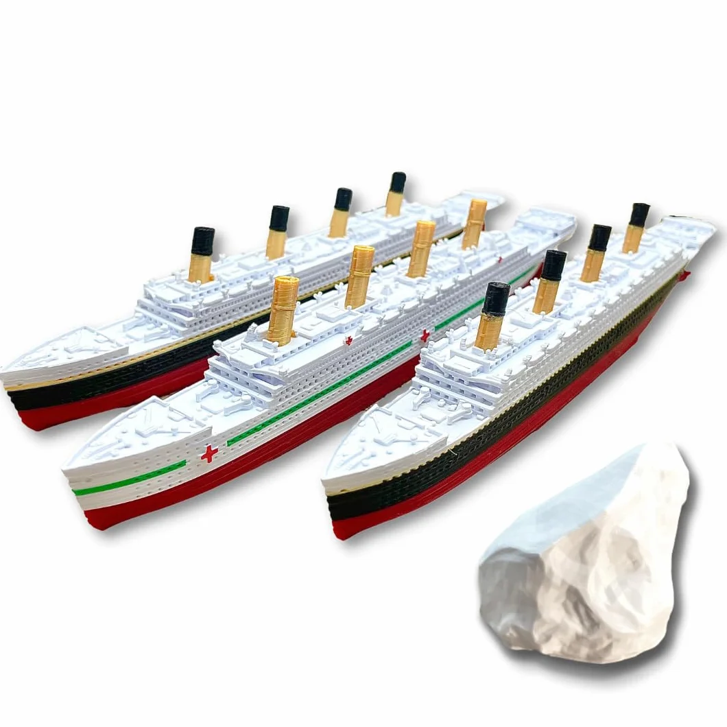 TitanicToyCo Modèles de Navires RMS Titanic Britannic Olympic 8" Assemblés Jouets Titanic