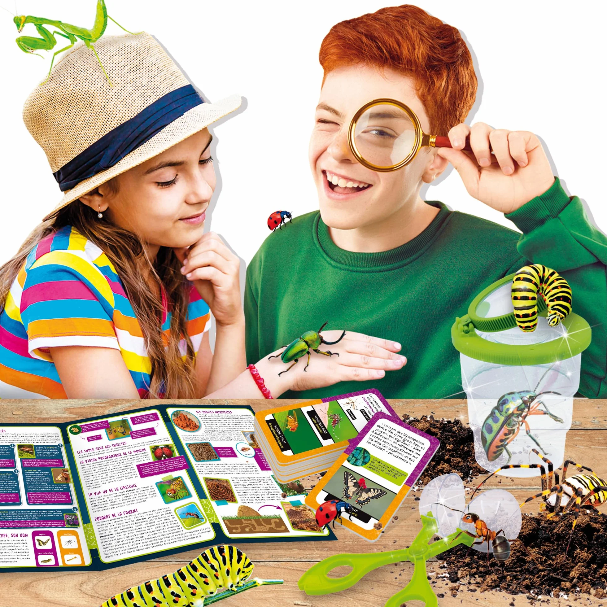 Lisciani I'm A Genius À la Découverte des Insectes Kit d'Observation pour Enfants dès 7 Ans