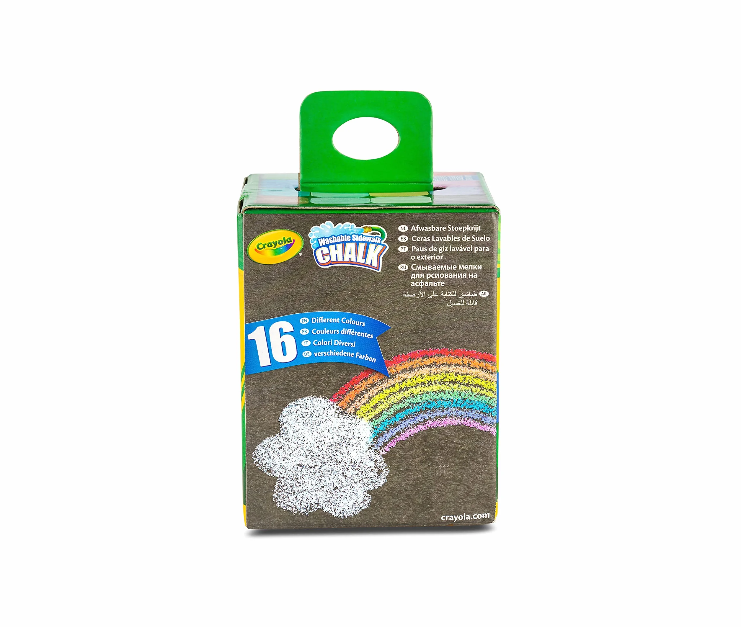 CRAYOLA Craies de trottoir lavables Set de 16 pièces couleurs assorties
