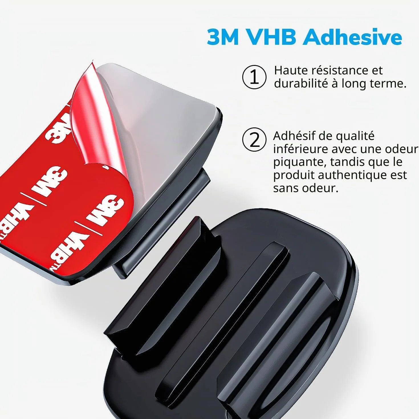 3M Adhésif Fixation Attache Support Sticker Compatible GoPro Hero 13 12 11 10 Max 9 8 7 6 5 Session DJI Osmo Caméras d'action 12 en 1