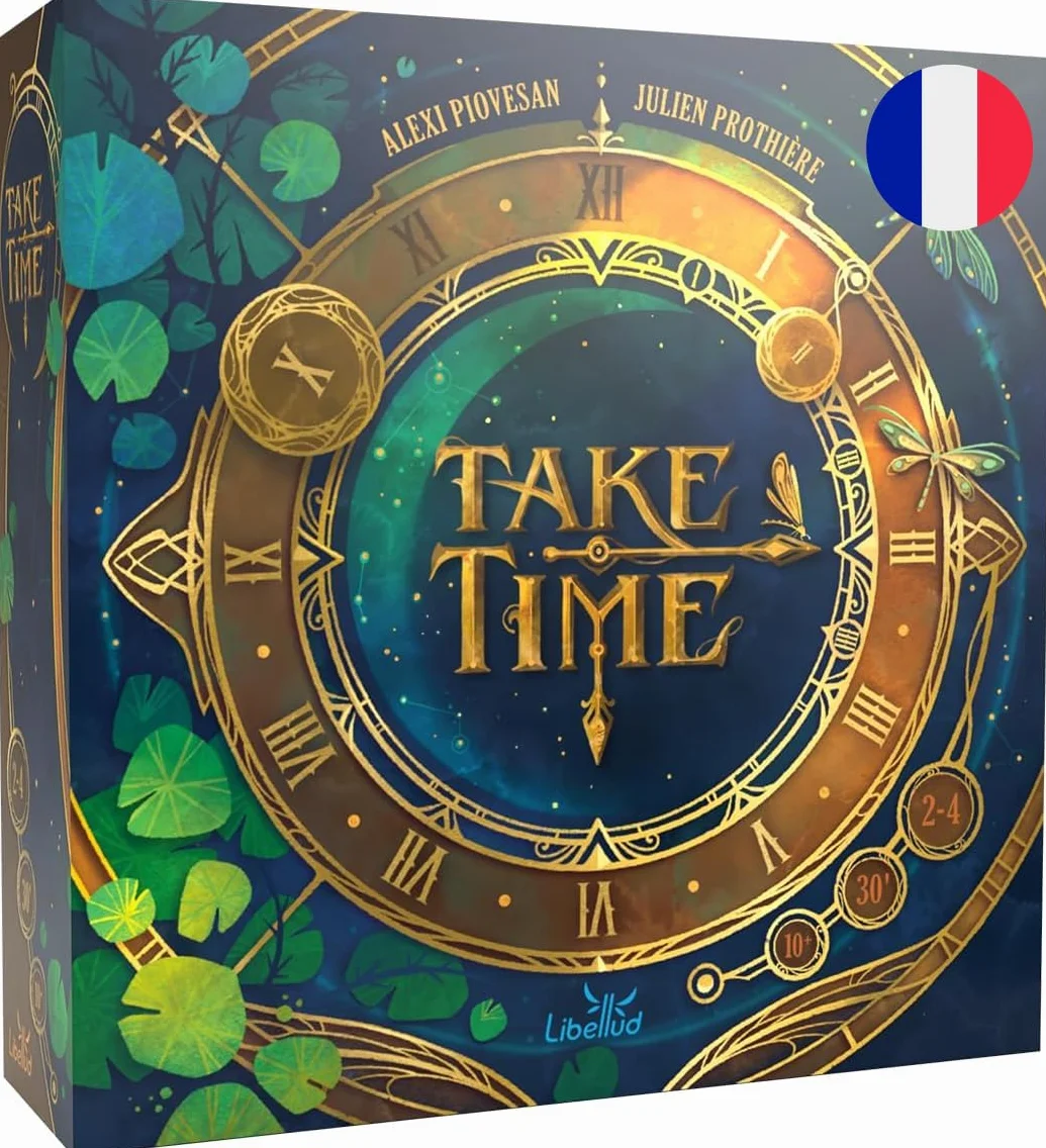 Asmodee Take Time Jeu coopératif Horloge Communication limitée Famille dès 10 Ans 2 à 5 Joueurs Version Française