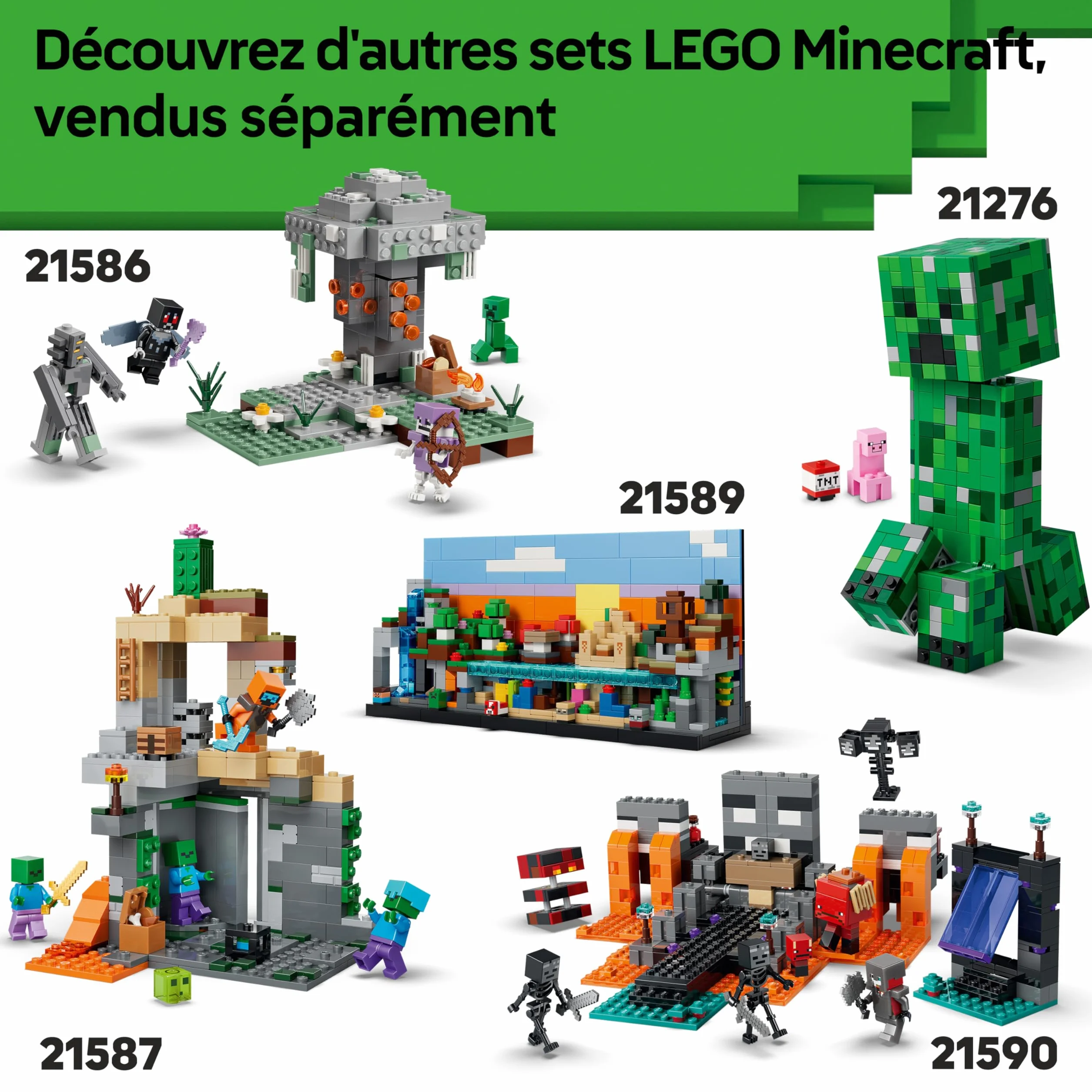 LEGO Minecraft Le Renard Jouet 3D Puzzle Figurine Animal Accessoires Cadeau Garçon Fille 10 Ans 21588
