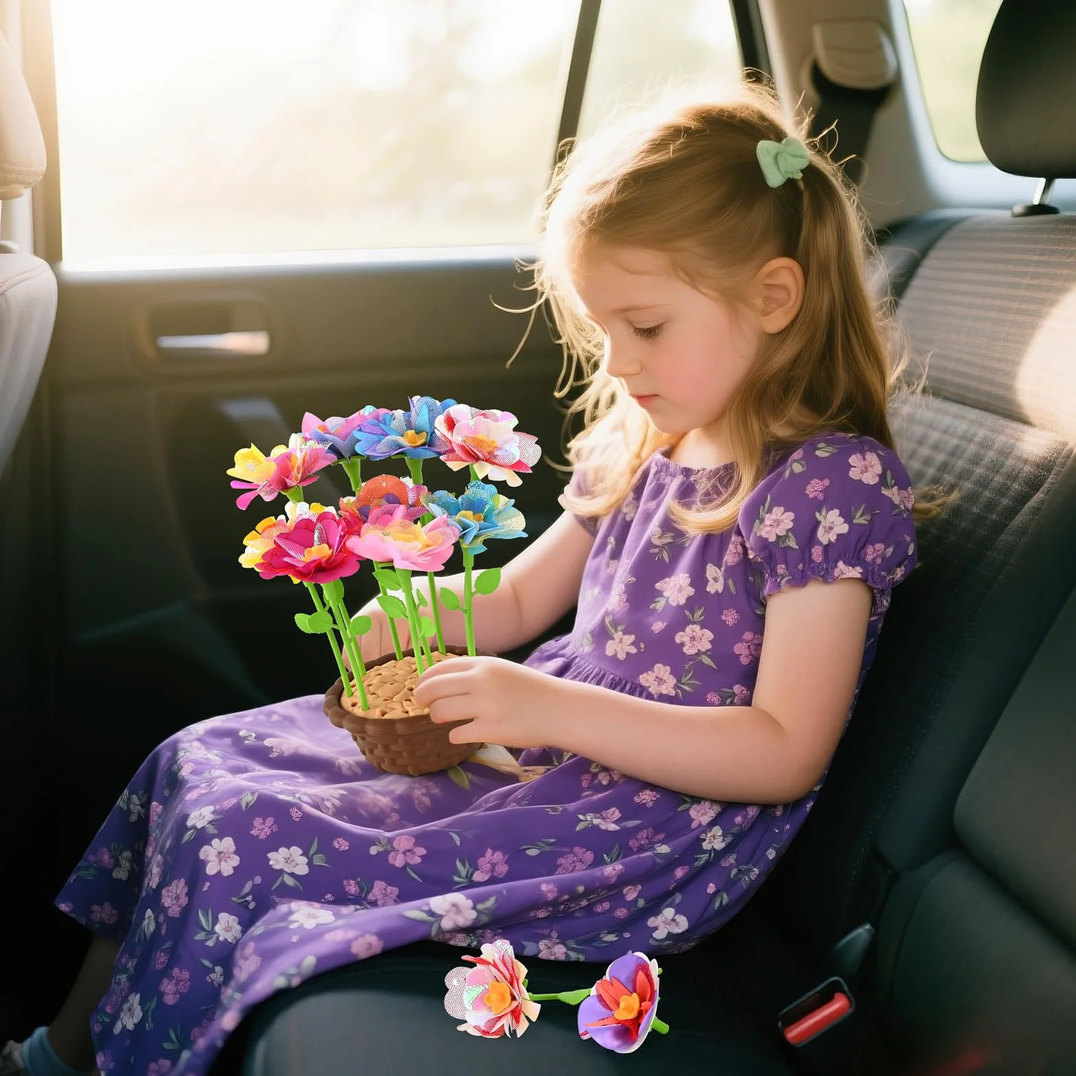 BlueSwan Activité Manuelle Enfant Cadeau Fille 4-12 Ans Fleur Jeux Exterieur Bricolage Anti Stress Jouet Fille