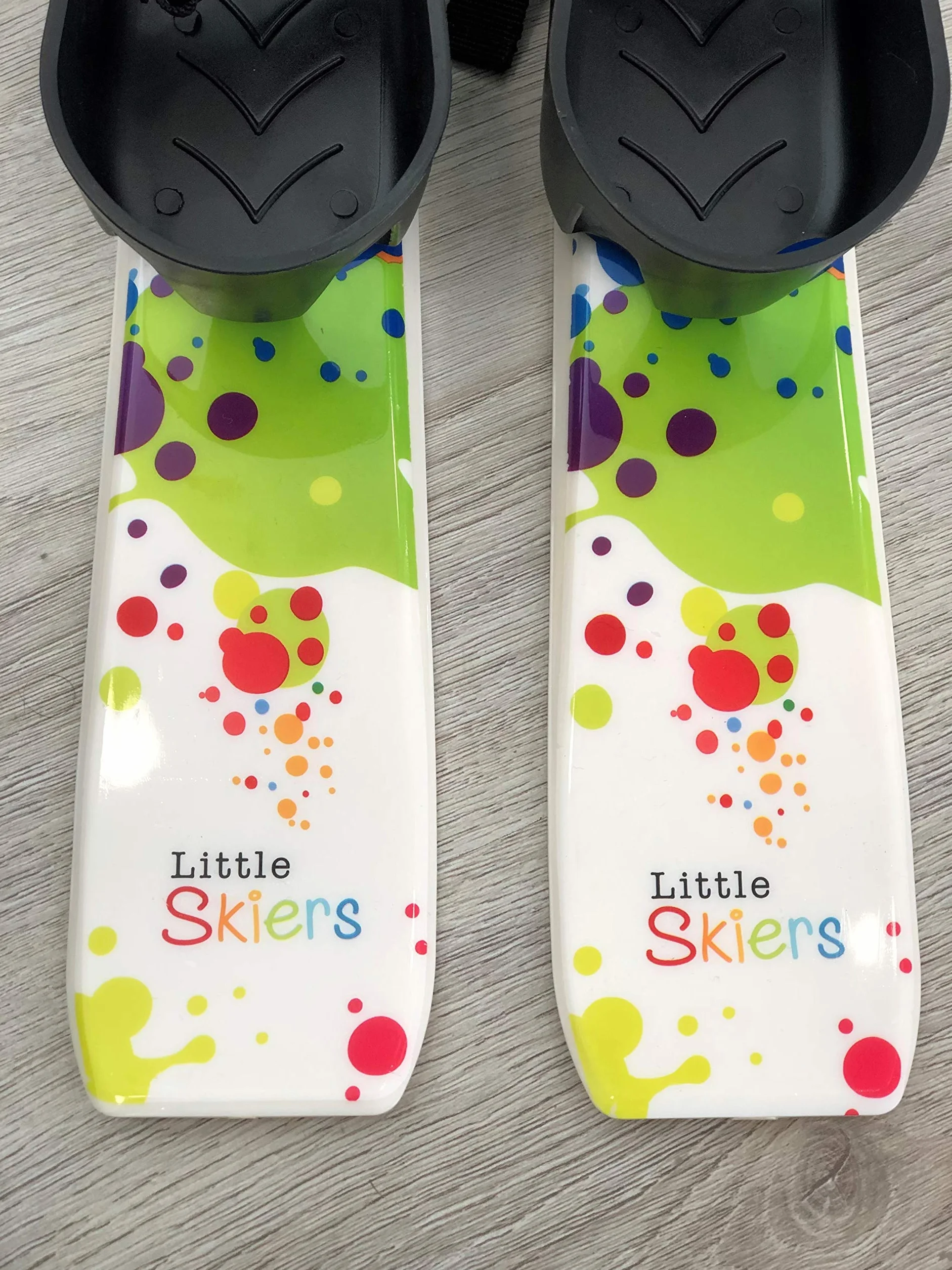 Skis et bâtons en plastique pour débutants de 0 à 4 ans