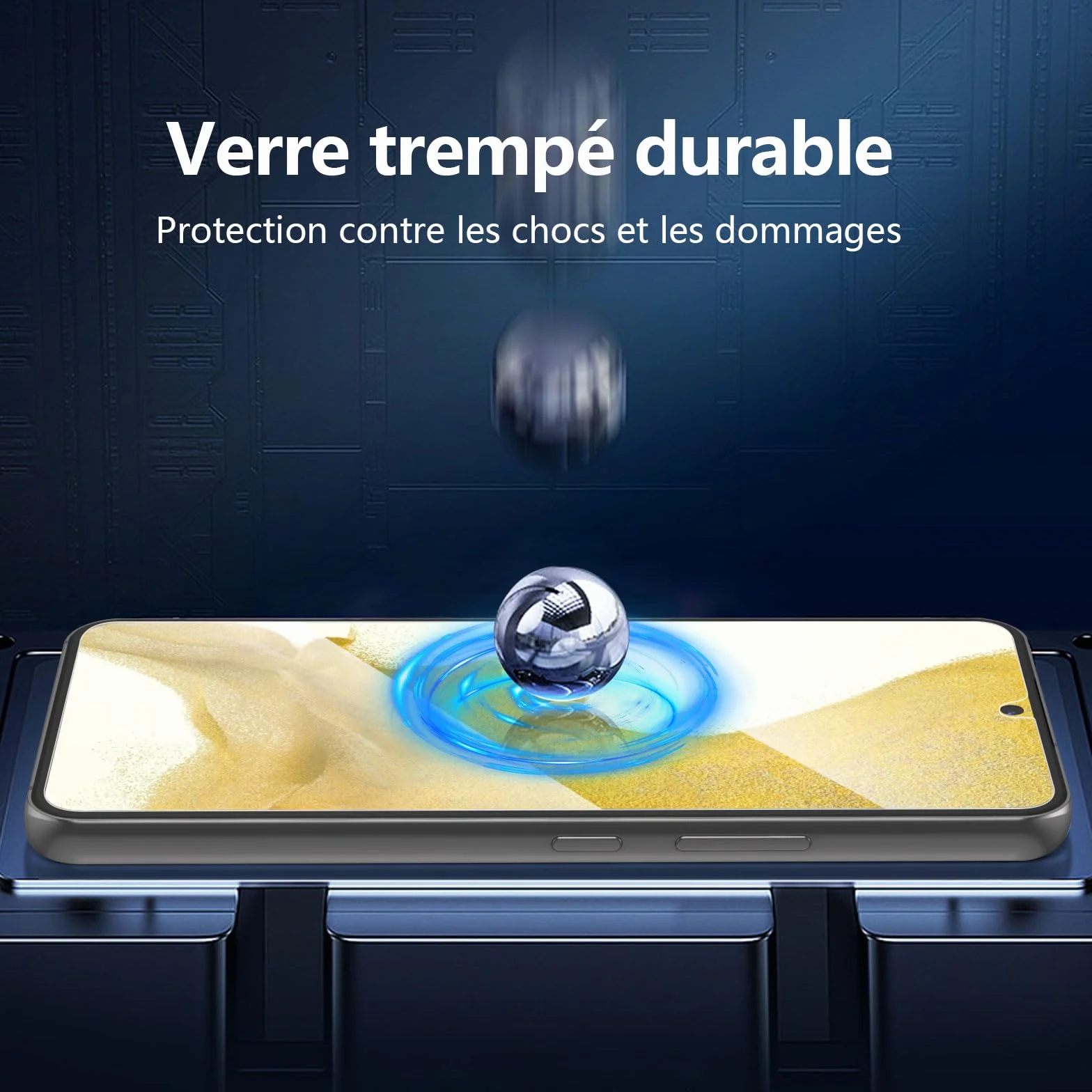 Verre Trempé pour Samsung Galaxy S22 5G, Film Protection écran 9H 0,26mm HD Ultra Transparent Lot de 3