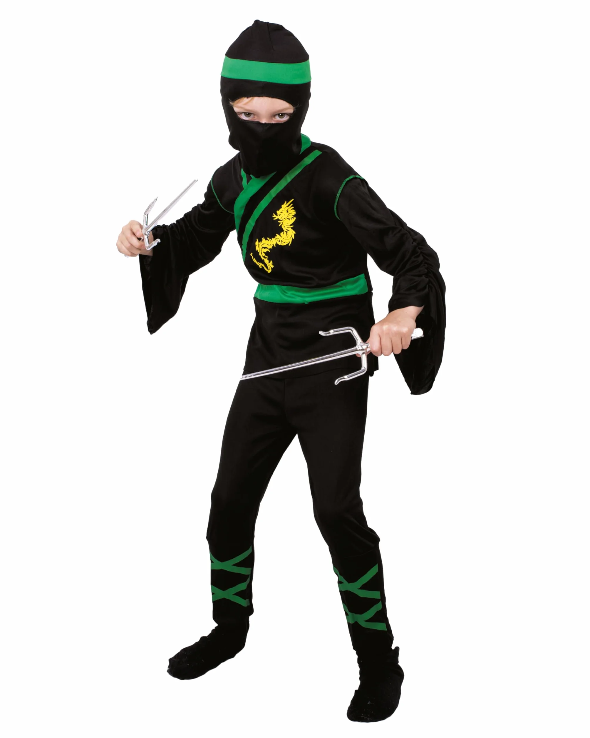 Lot de 2 Epées Saï Ninja 30 cm Plastique Accessoire Déguisement Arts Martiaux Kung Fu Carnaval Halloween