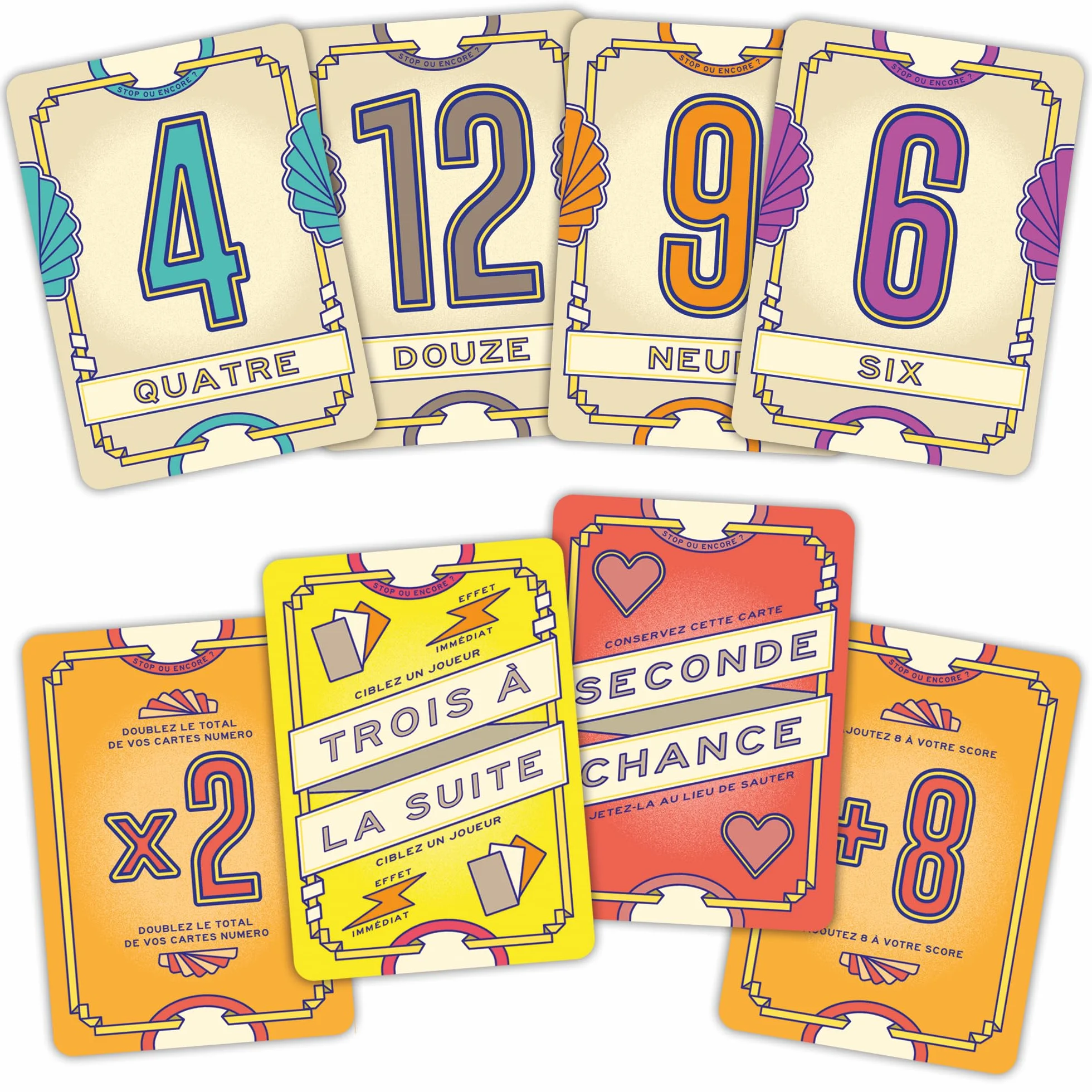 Catch Up Games Flip 7 Version Française Jeu de Cartes 3-6 Joueurs 8 Ans et Plus Règles Simples
