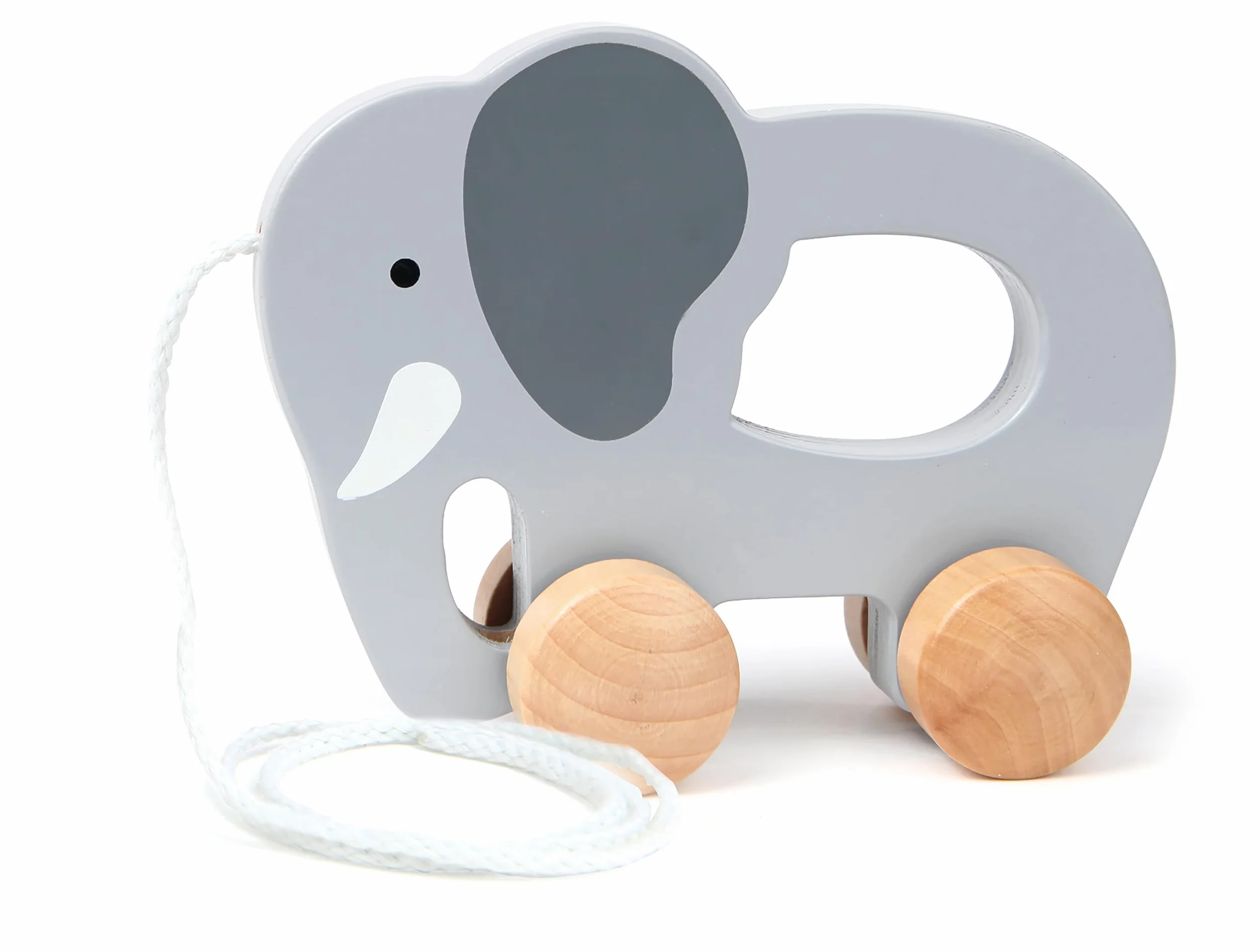 Hape Éléphant Jouet en Bois à Tirer 12 Mois Motricité Imagination Dextérité Enfant